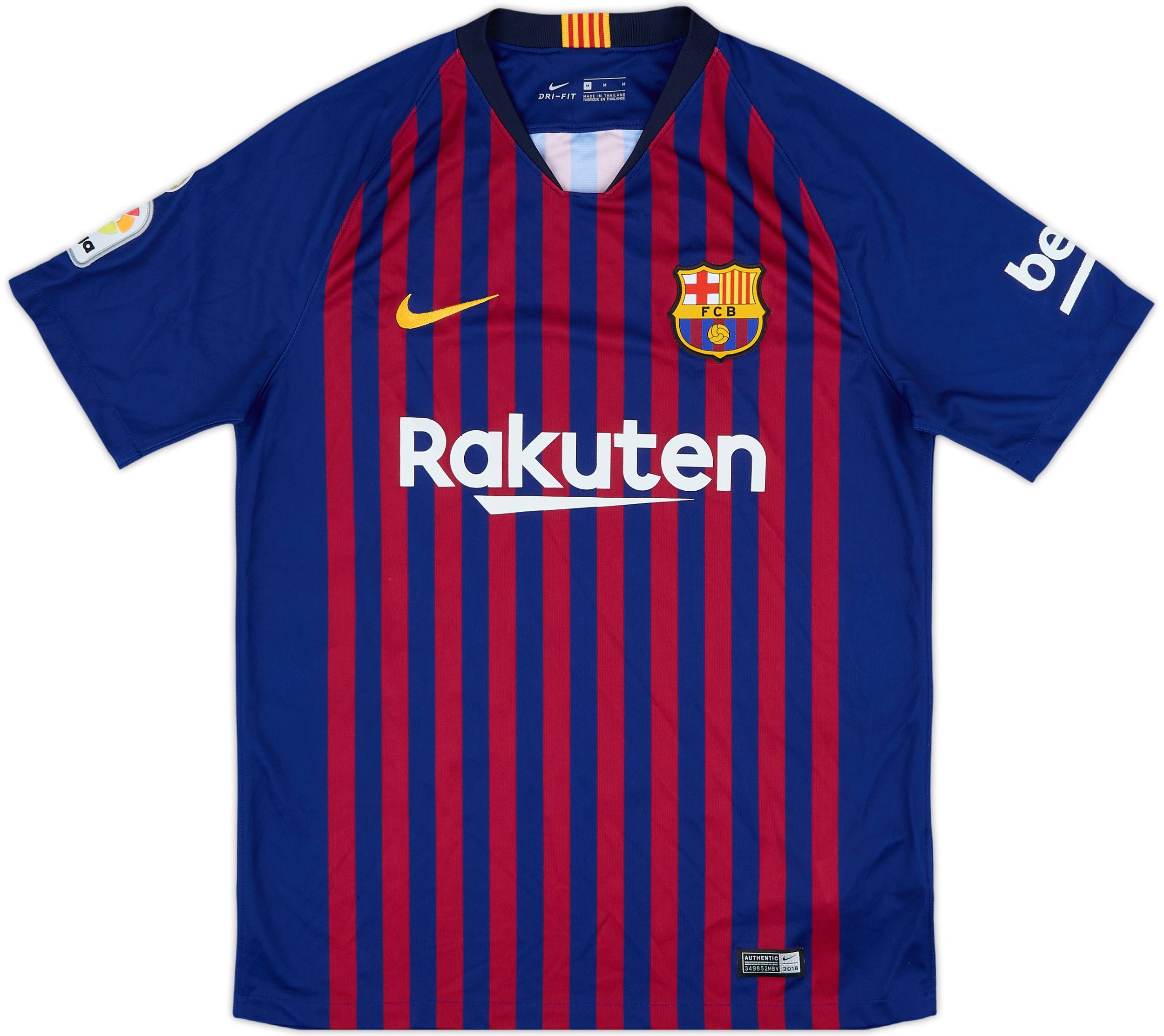 2018-19 Barcelona Home Shirt Jordi Alba #18 - 8/10 - (M)