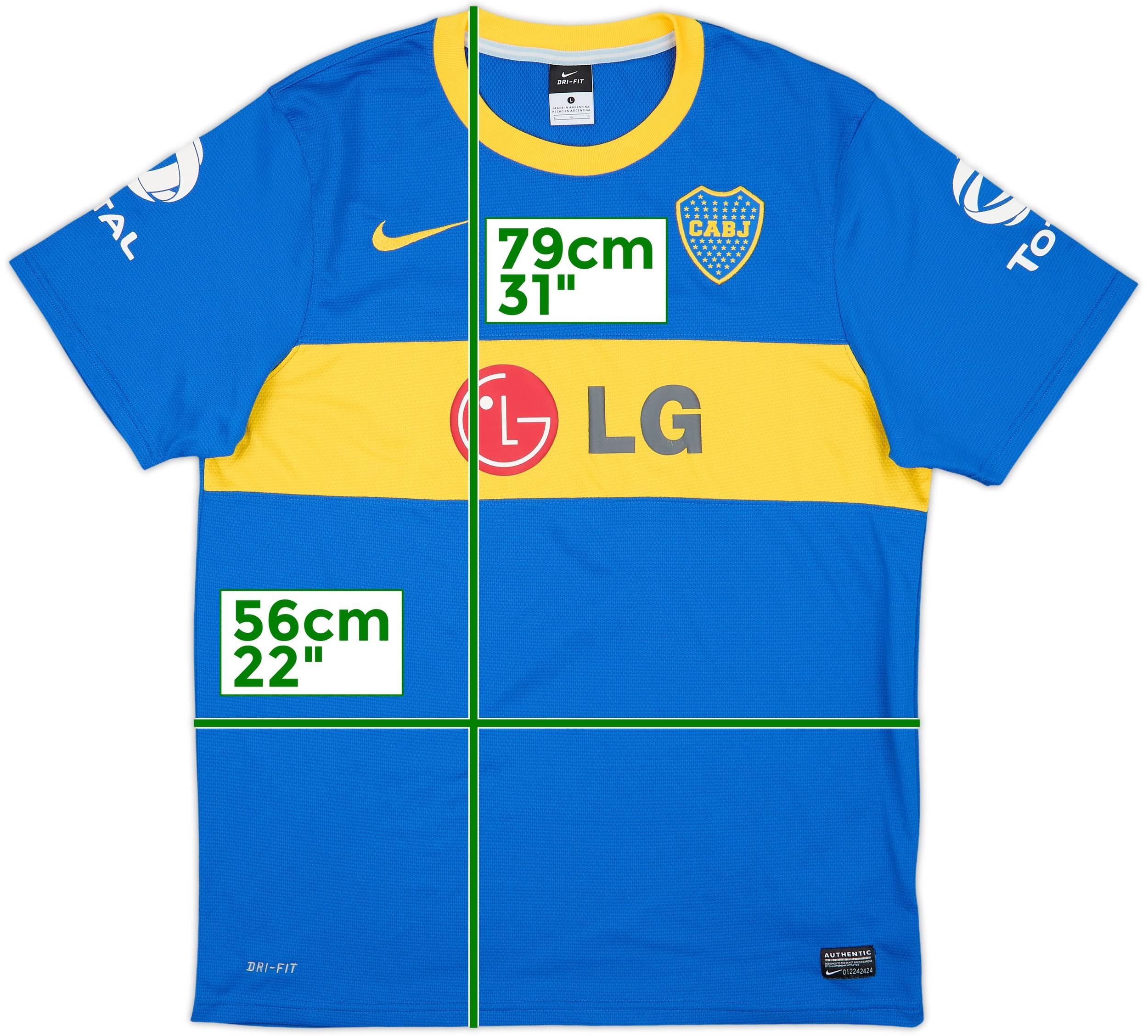 2010-11 Boca Juniors Home Shirt - 8/10 - (L)