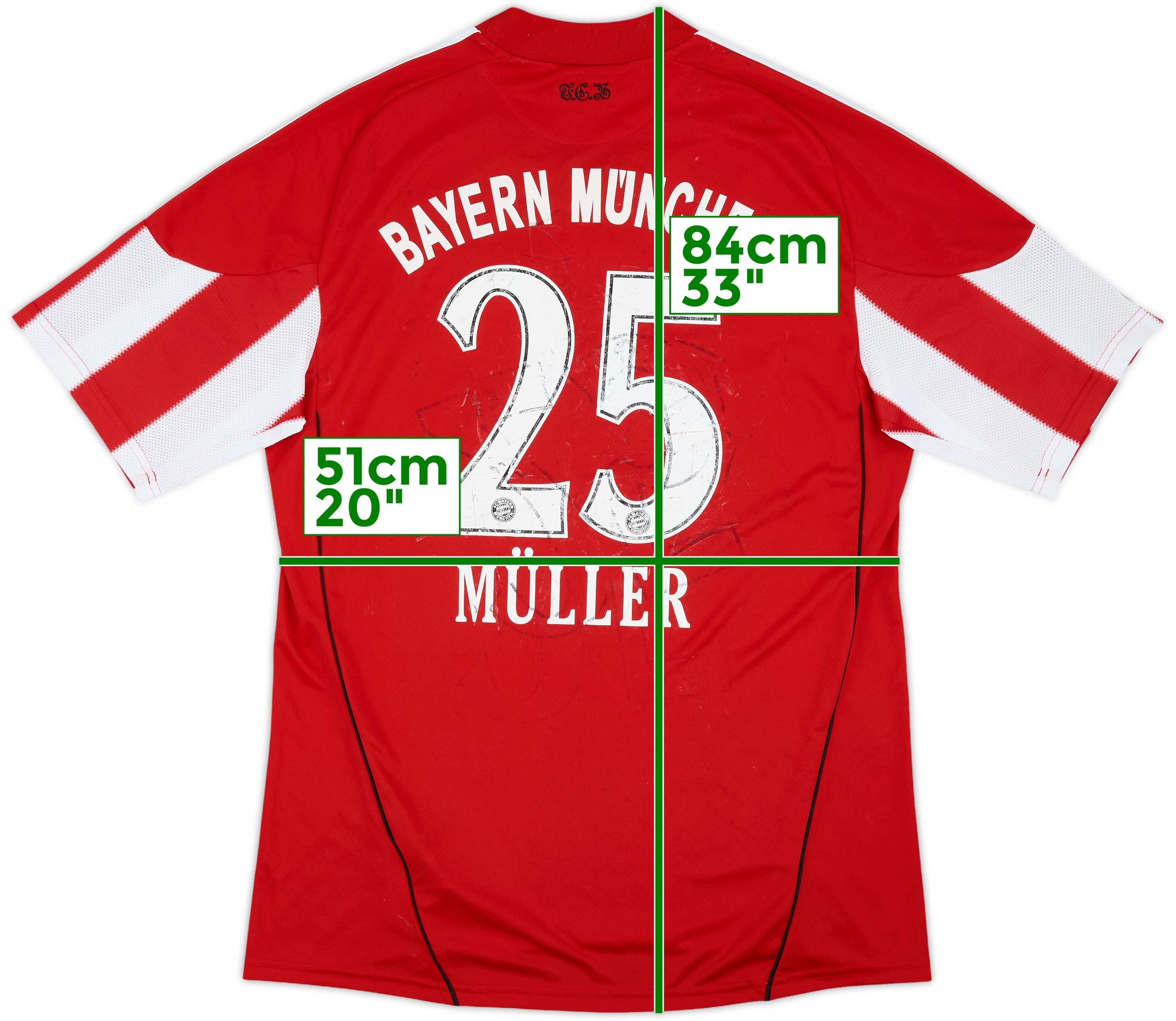 2010-11 Bayern Munich Home Shirt Muller #25 - 4/10 - (L)
