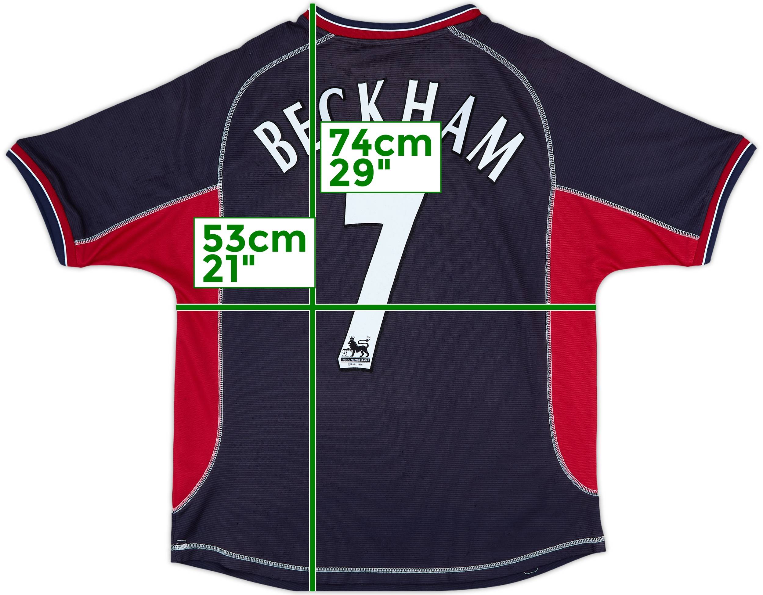 2000-01 Manchester United Third Shirt Beckham #7 - 5/10 - (M)