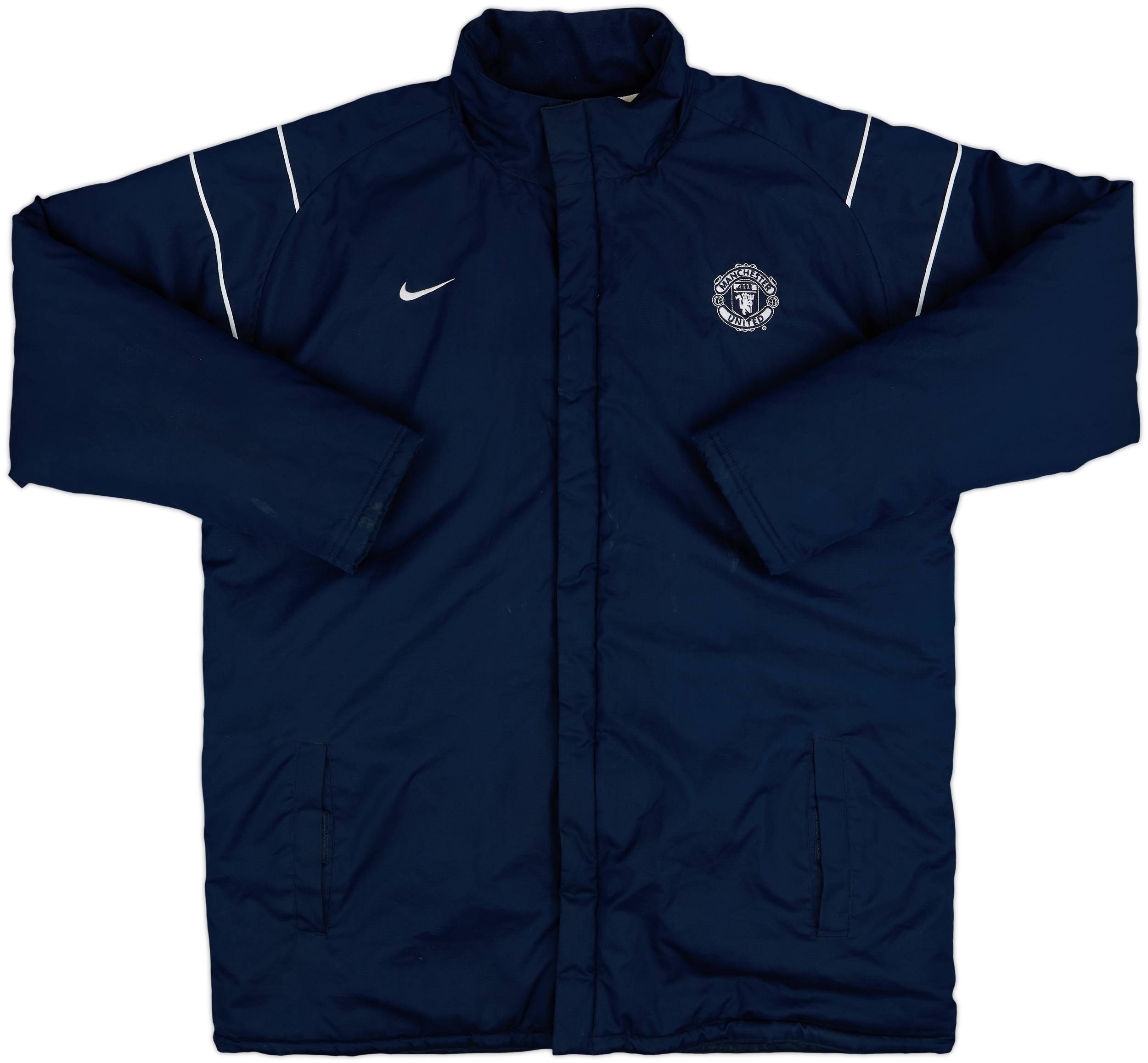 Nike Manchester United 2003/04 ベンチジャケット 2003-04 Manchester United Nike Padded Bench Coat - 9/10 - (XL)