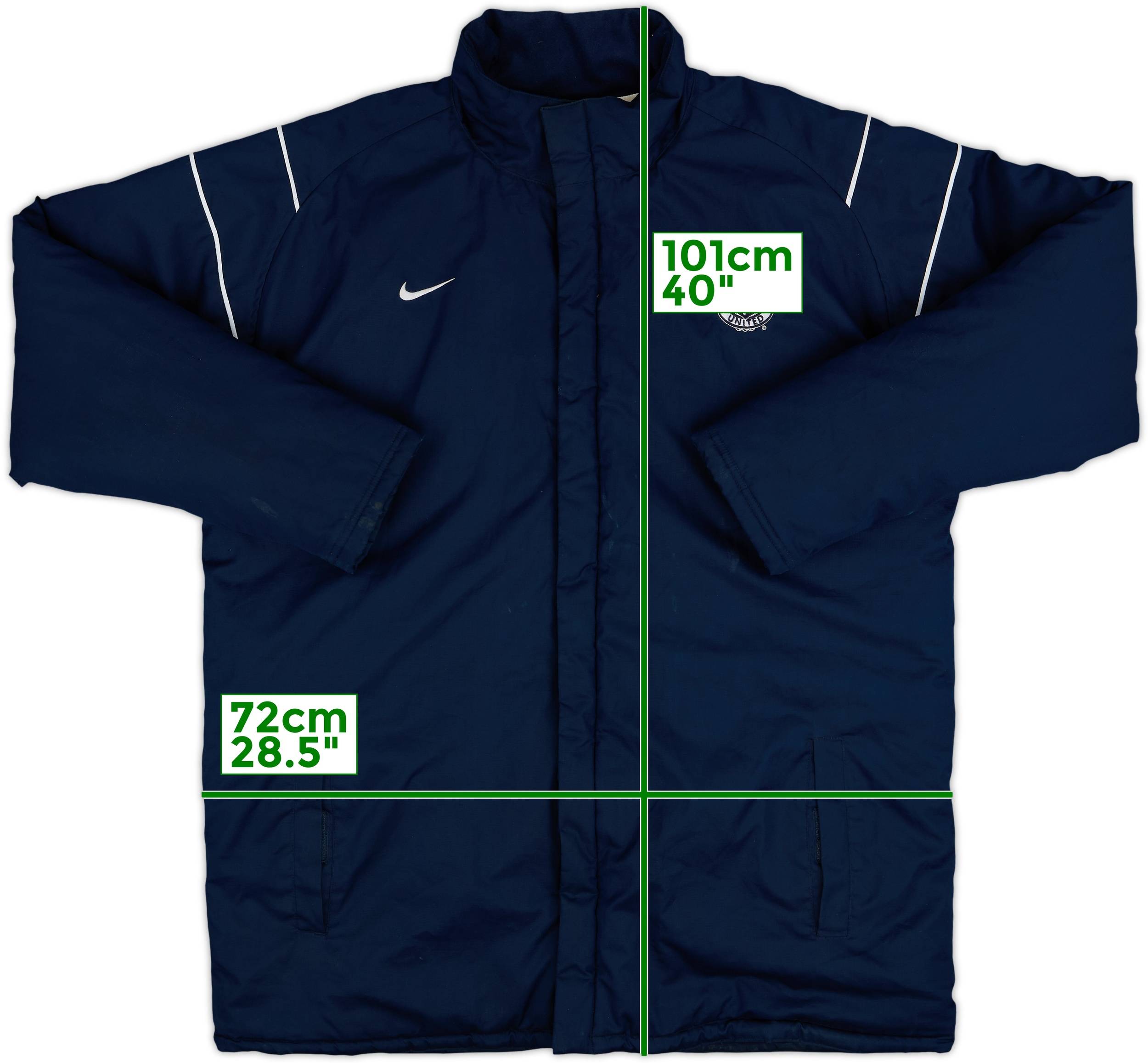 2003-04 Manchester United Nike Padded Bench Coat - 7/10 - (XL)