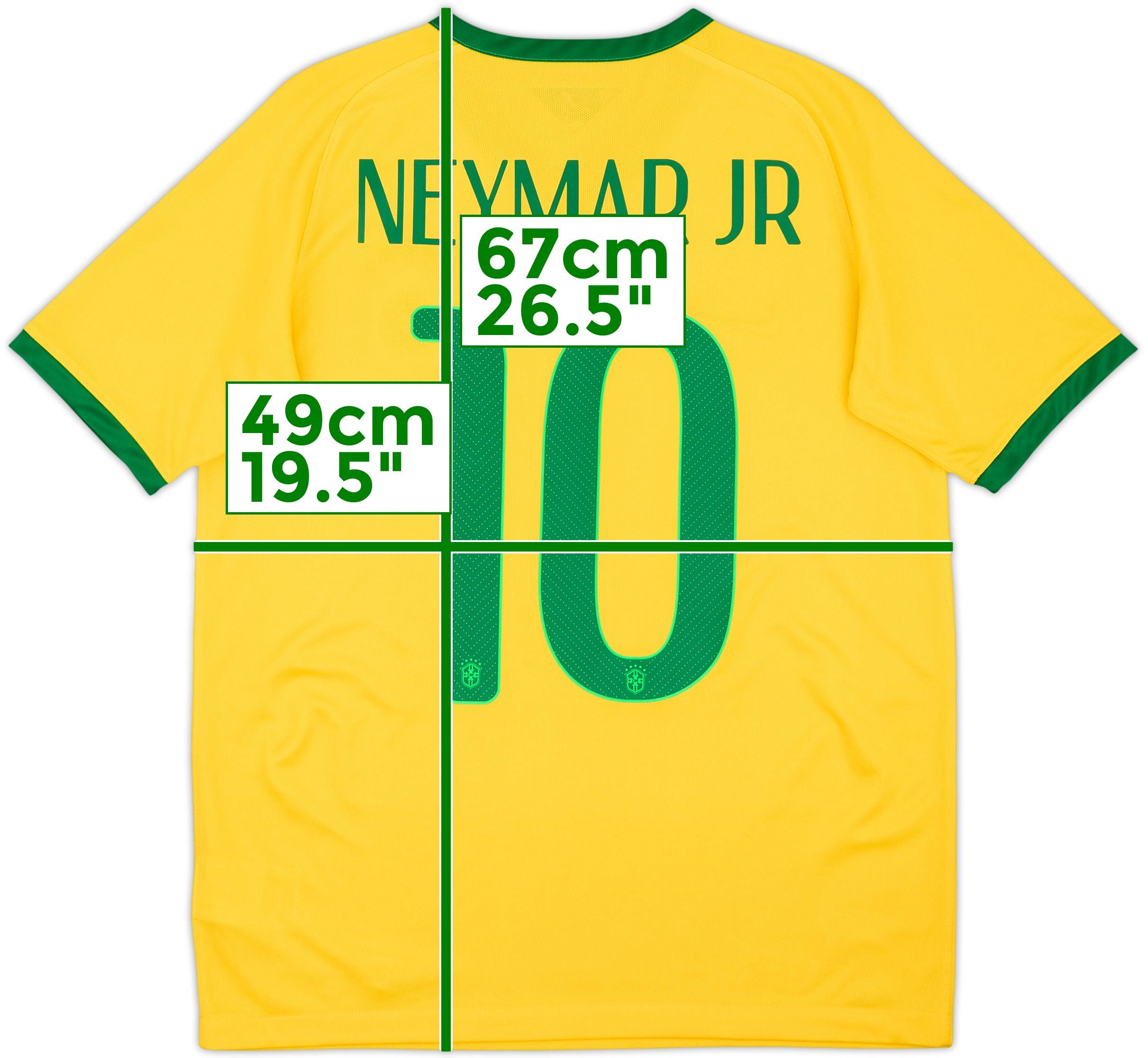 Neymar Jr 10 シャツ キッズM 2014-15 Brazil Home Shirt Neymar Jr #10 - 8/10 - (XL.Boys)