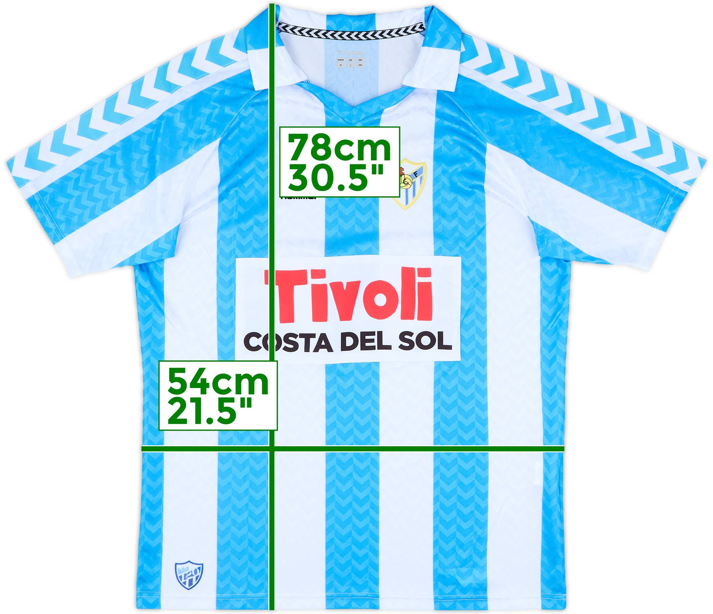 新品　NEW マラガ　MALAGA XLsize football Malaga Jerseys | Classic Retro Vintage Malaga Kits & Hummel 2024