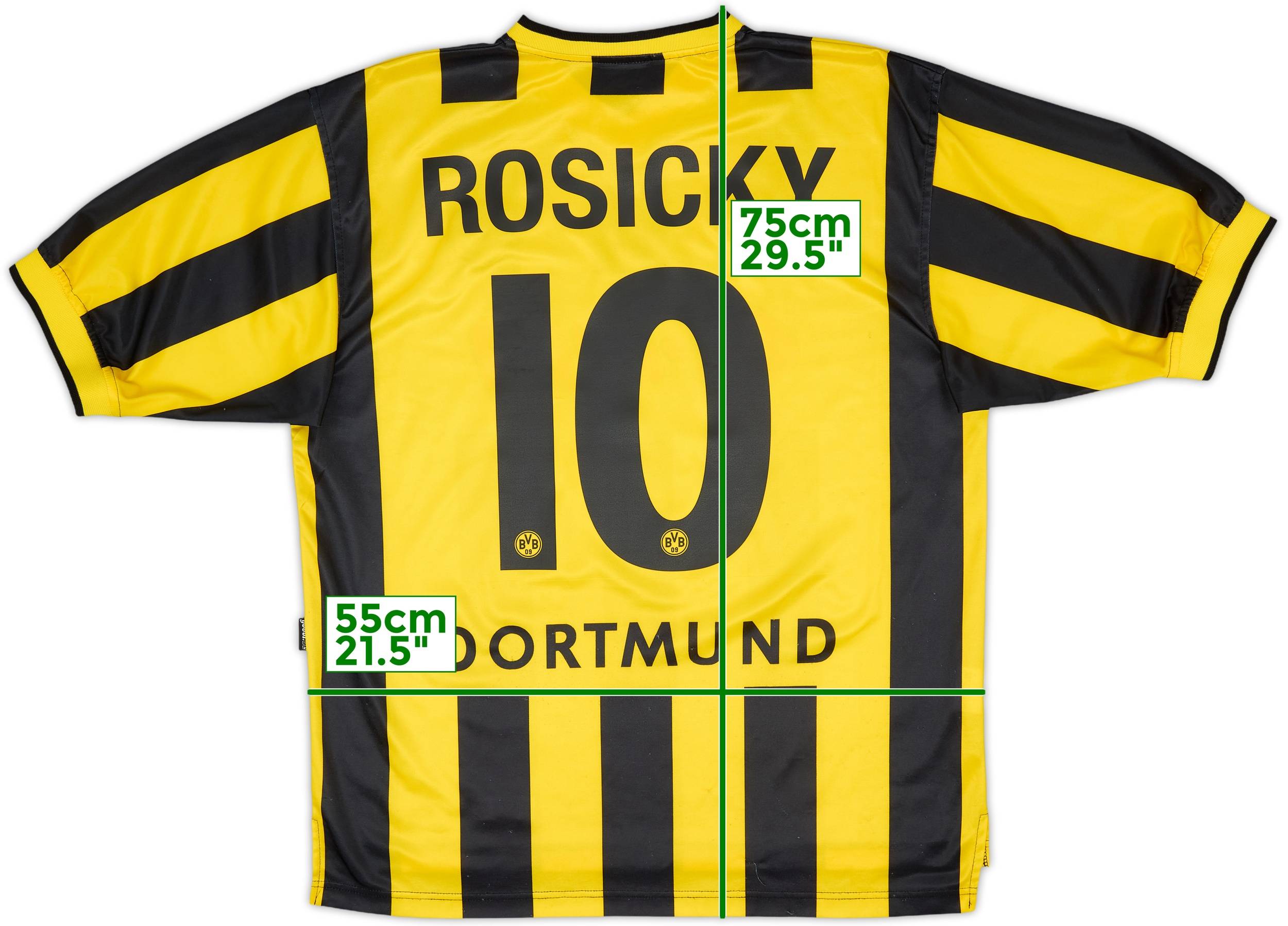 2000-02 Borussia Dortmund Home Shirt Rosicky #10 - 7/10 - (M)