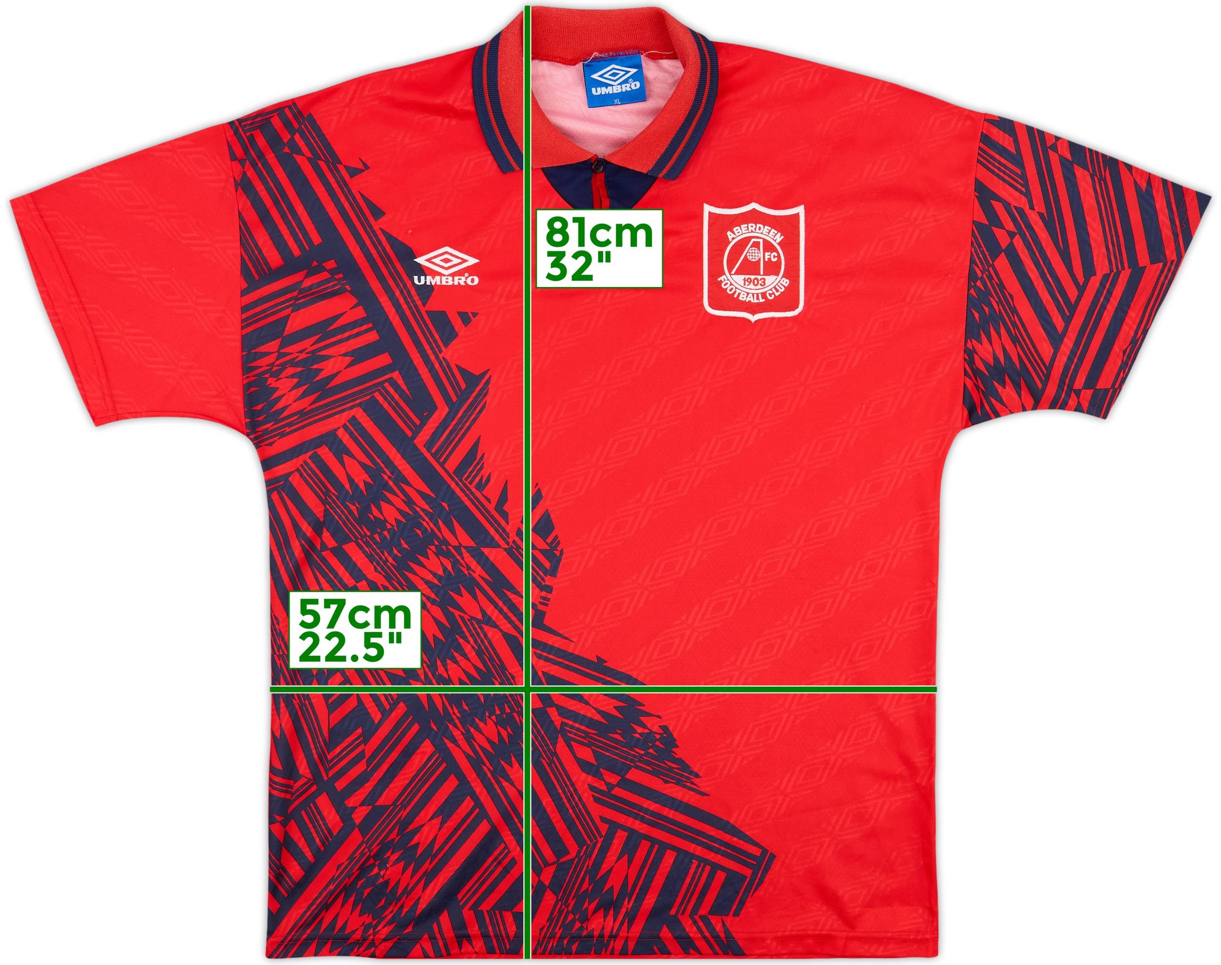 1994-96 Aberdeen Home Shirt - 9/10 - (XL)