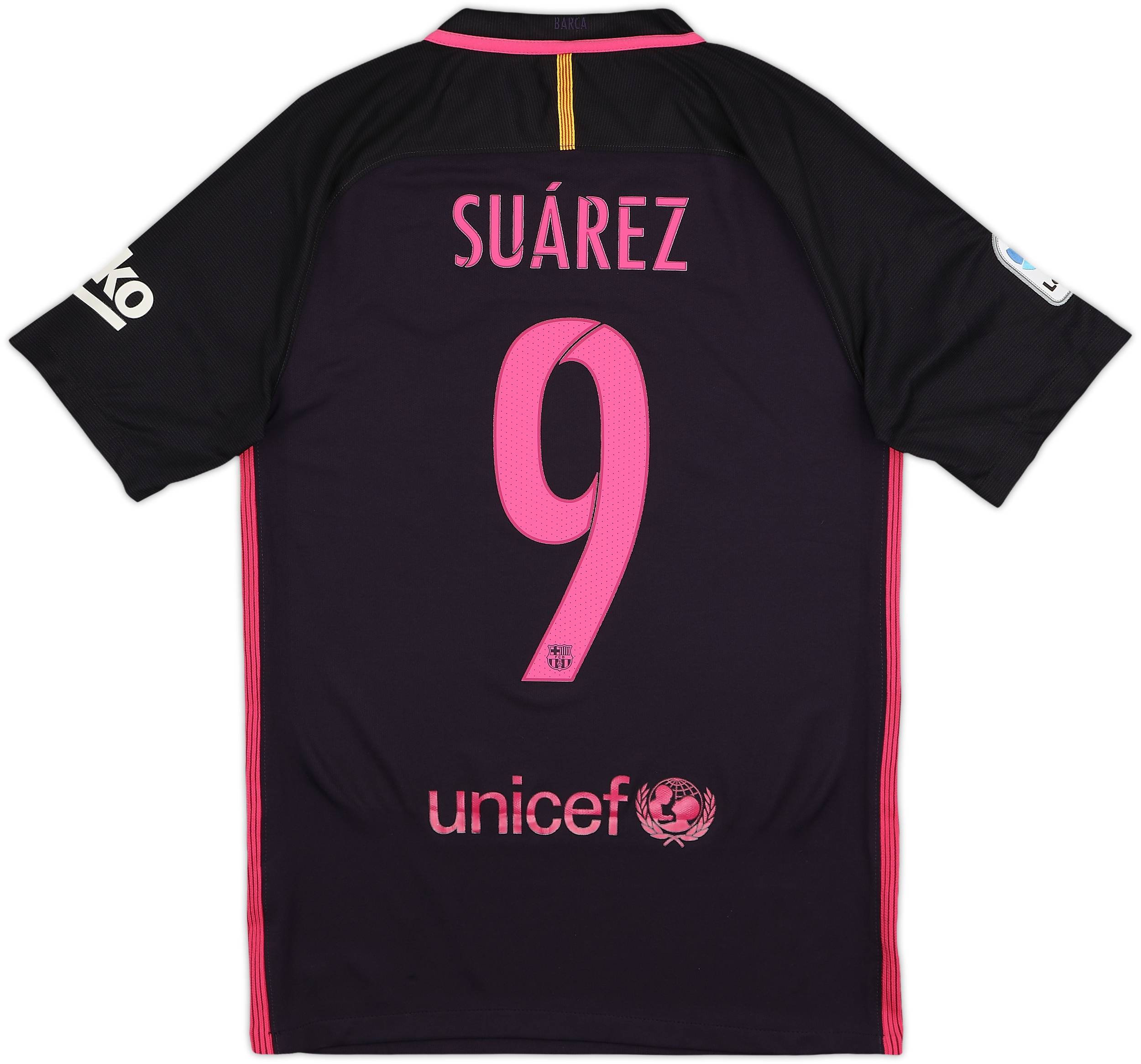 ※正規品　バルセロナ SUÁREZ 9番 シャツ FC Barcelona Suarez #9 Away Soccer Shirt Football Jersey