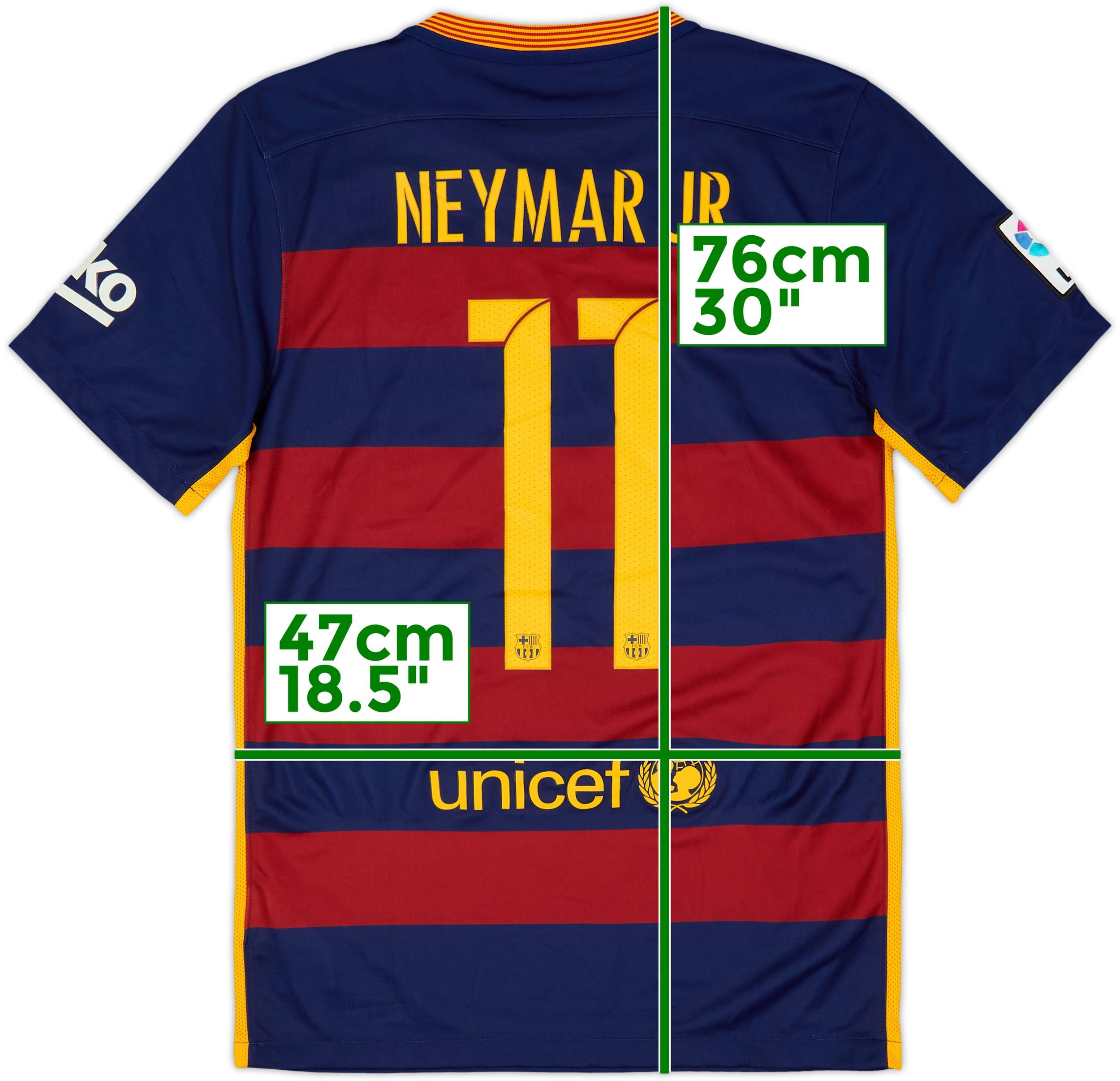 2015-16 Barcelona Home Shirt Neymar Jr #11 (S)