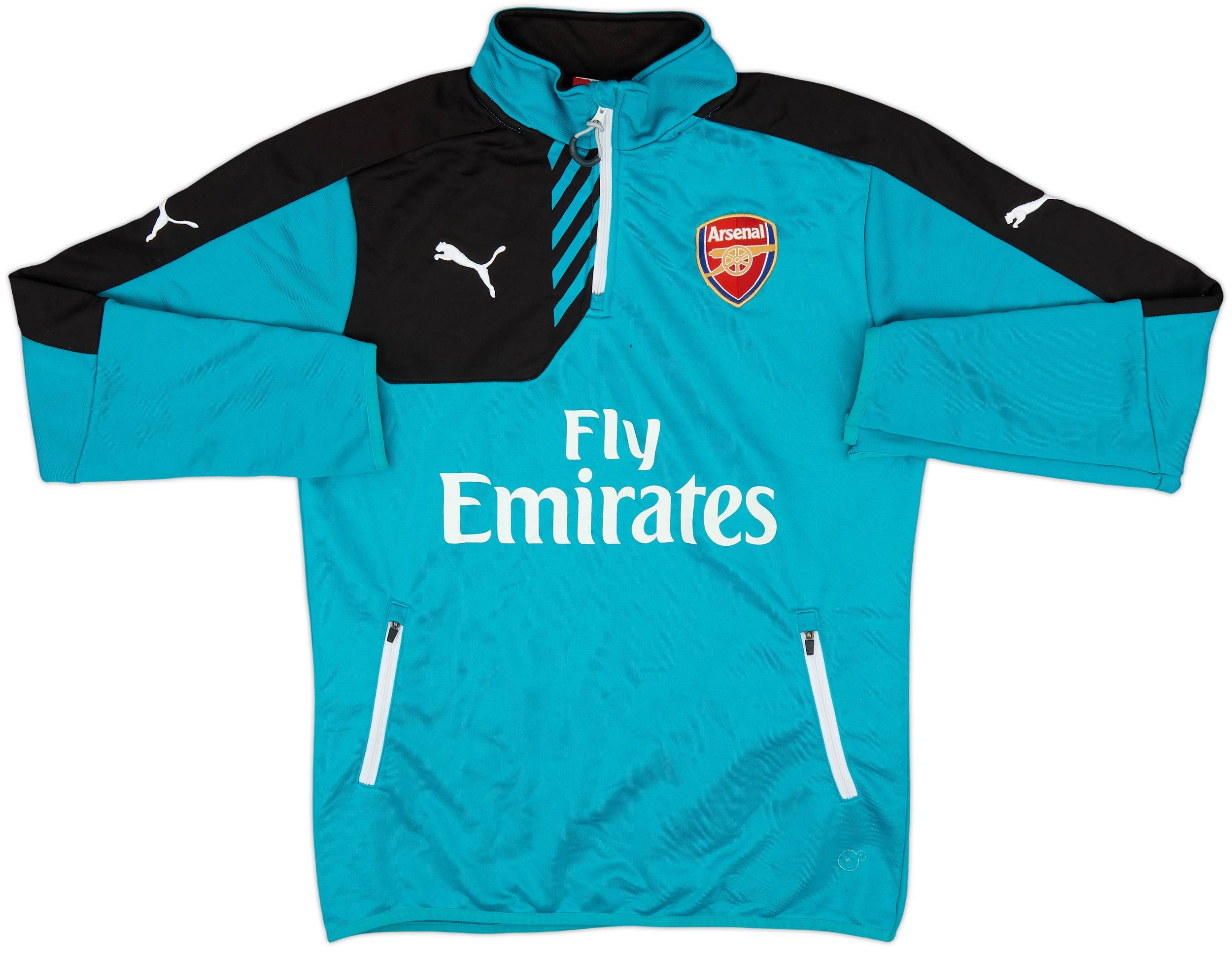 2015-16 Arsenal Puma 1/4 Zip Drill Top - 5/10 - (S)