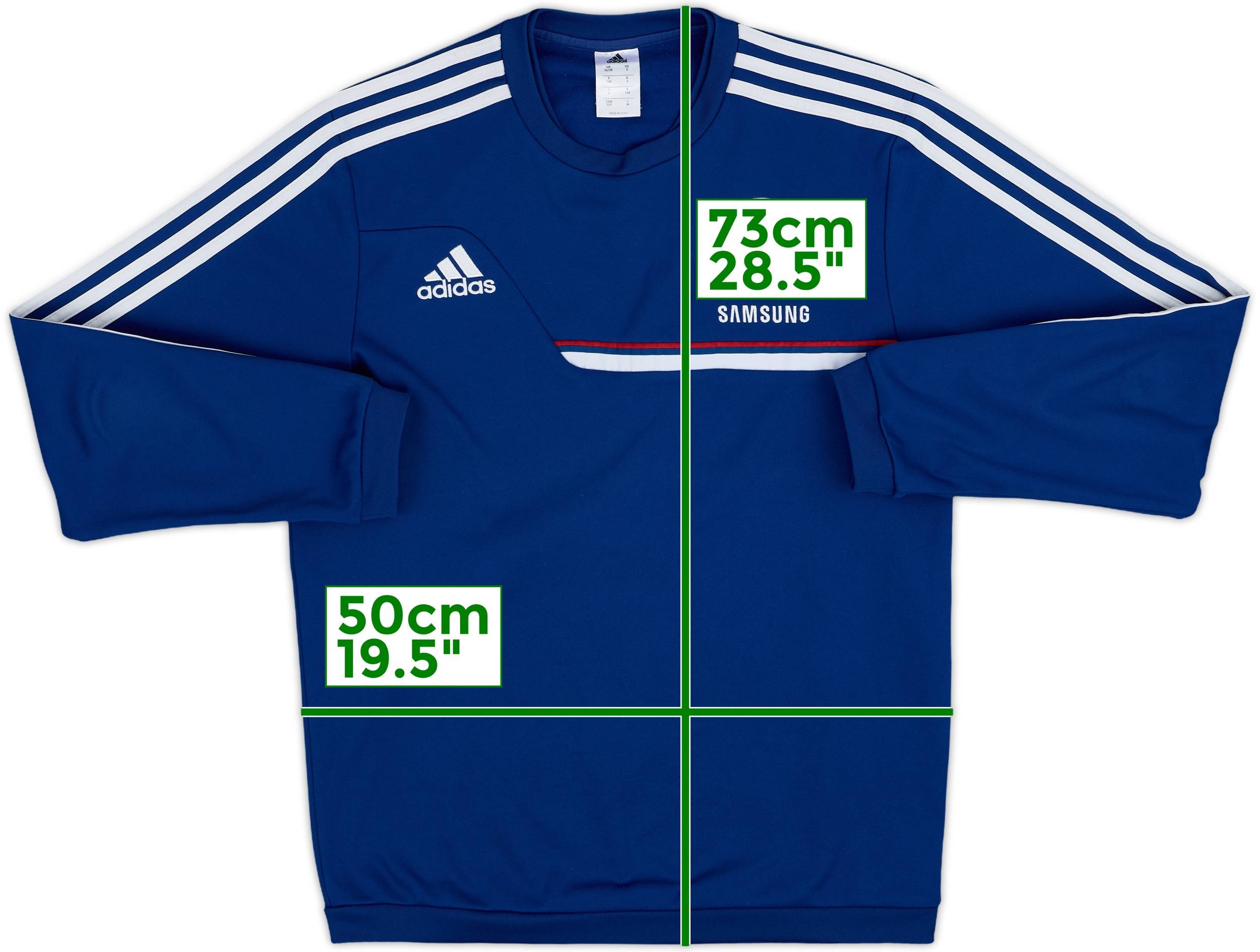 adidas Chelsea FC トレーナー 2013-14 Chelsea adidas Sweat Top - 8/10 - (S)
