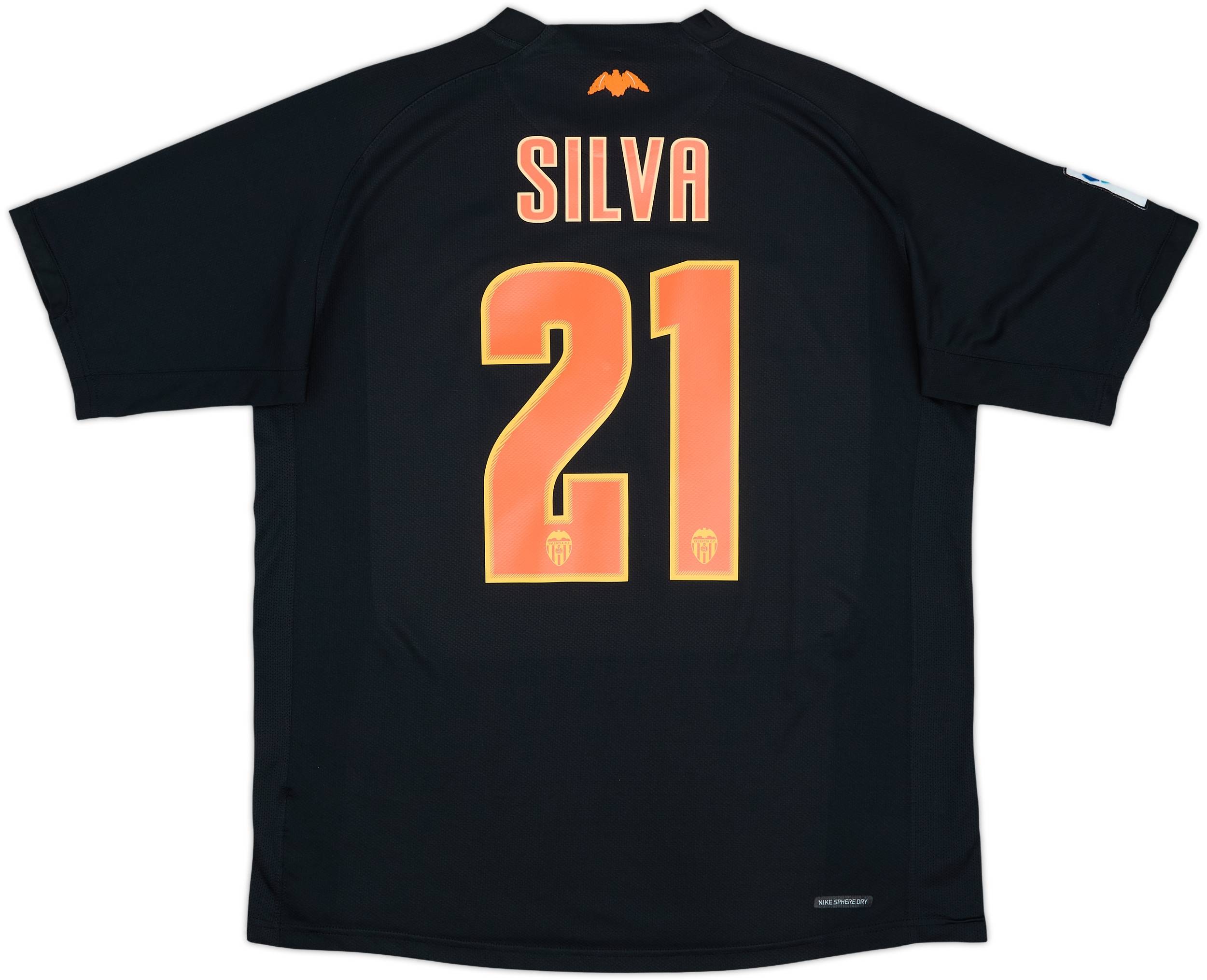 2006-07 Valencia Away Shirt Silva #21 - 8/10 - (M)