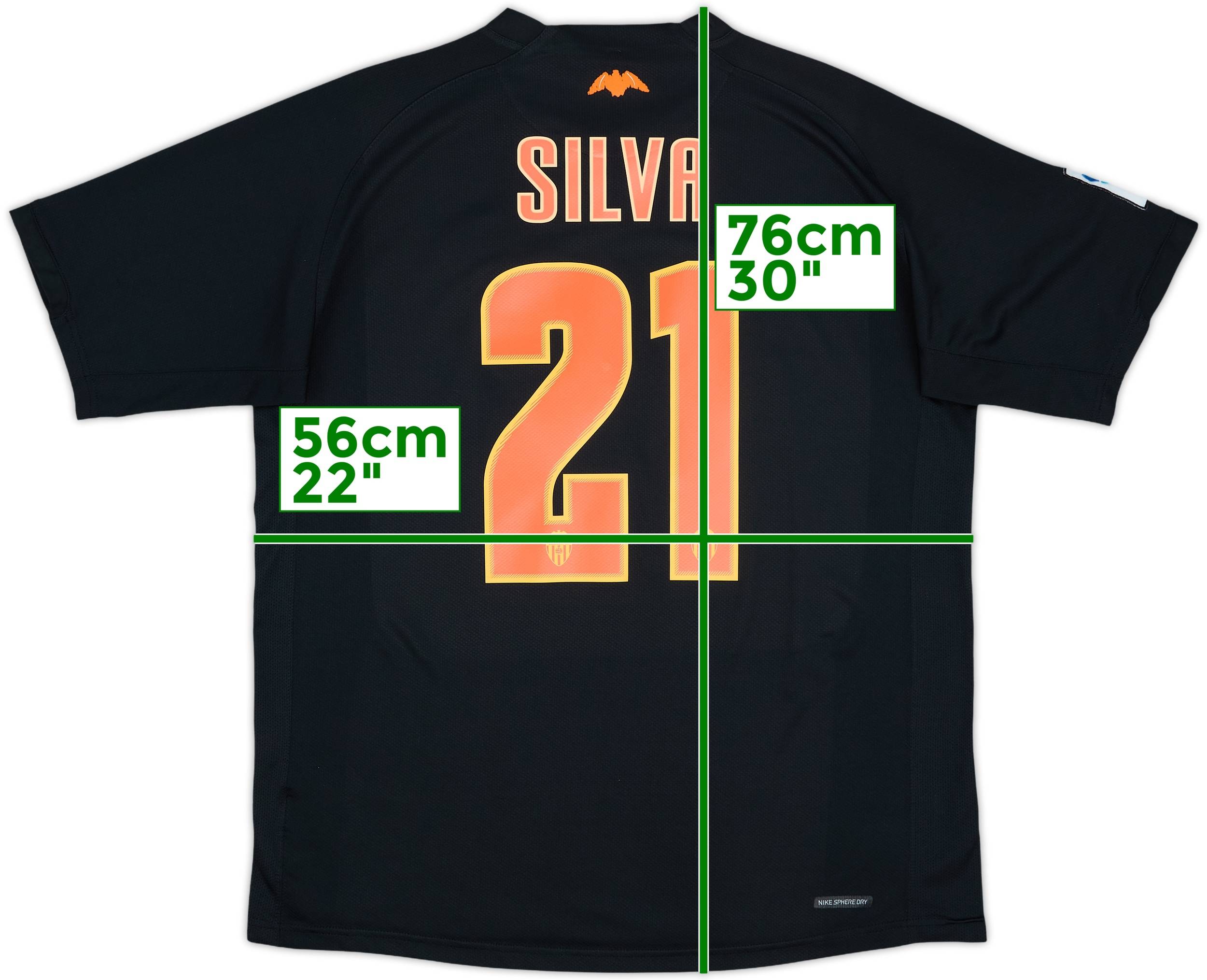 2006-07 Valencia Away Shirt Silva #21 - 8/10 - (M)