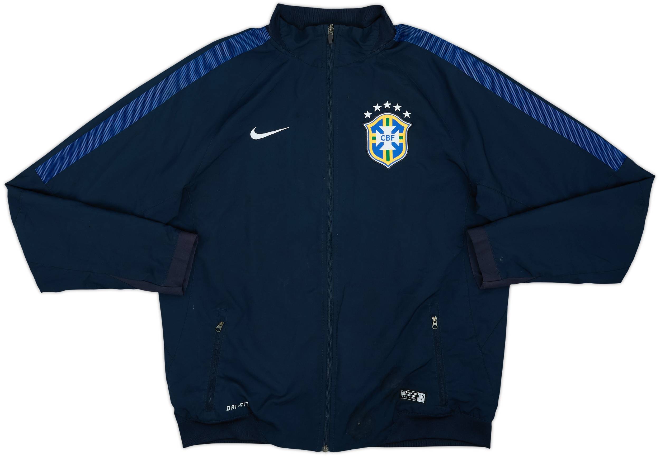2014-15 Brazil Nike Track Jacket - 8/10 - (L)