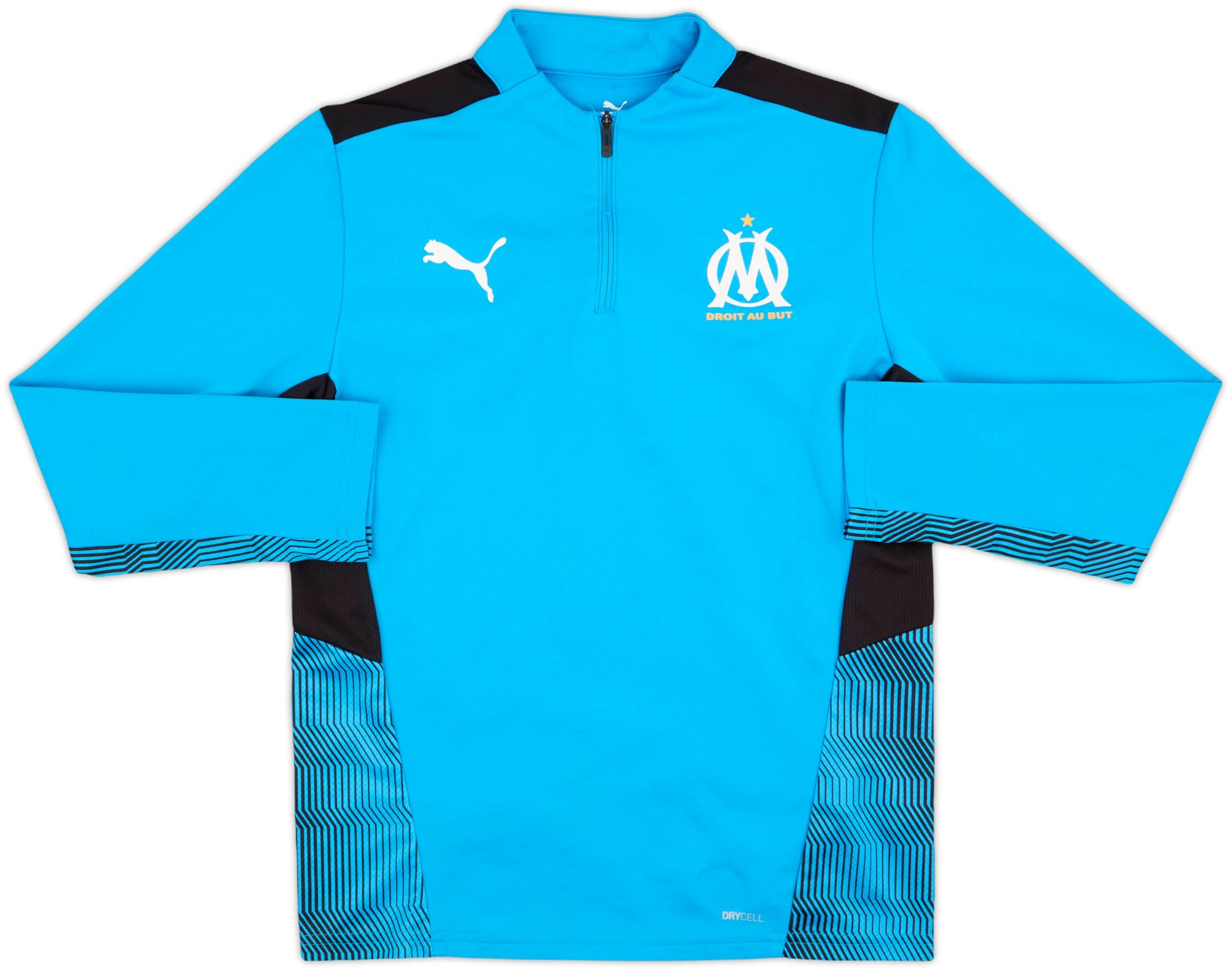 2021-22 Olympique Marseille Puma 1/4 Zip Drill Top - 8/10