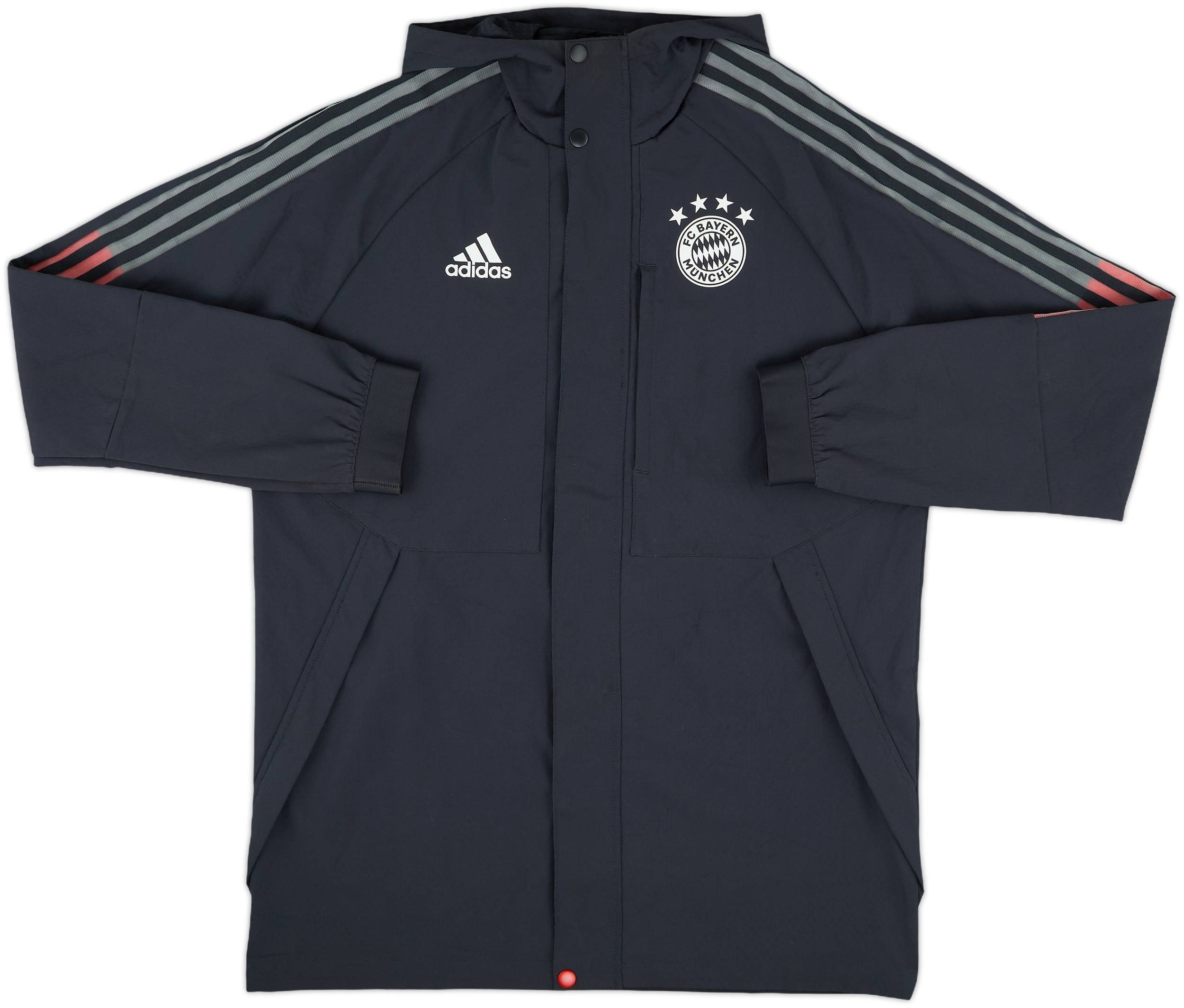 2020-21 Bayern Munich adidas Hooded Rain Jacket - 9/10 - (M)