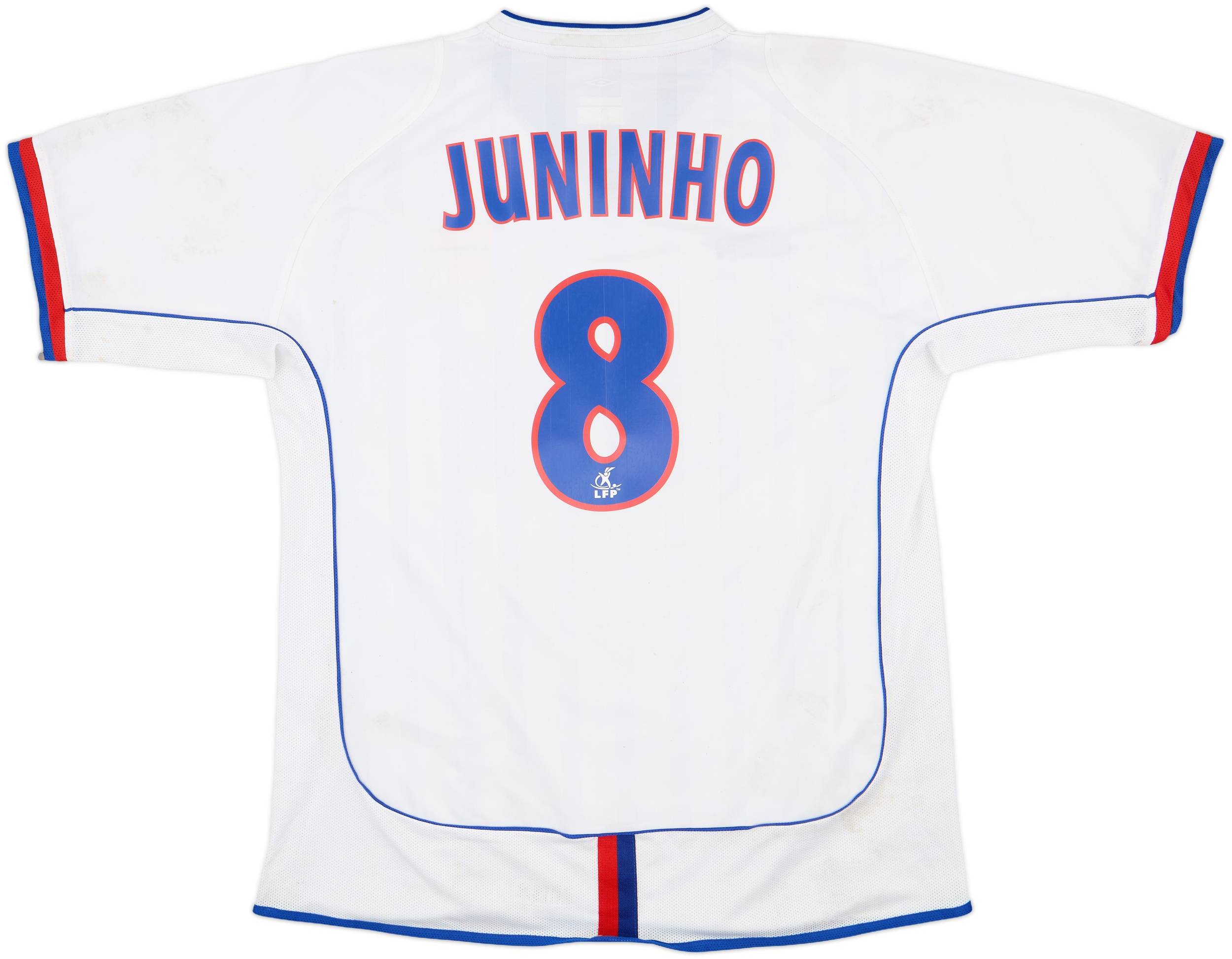 2002-04 Lyon Home Shirt Juninho #8 - 6/10 - (XL)