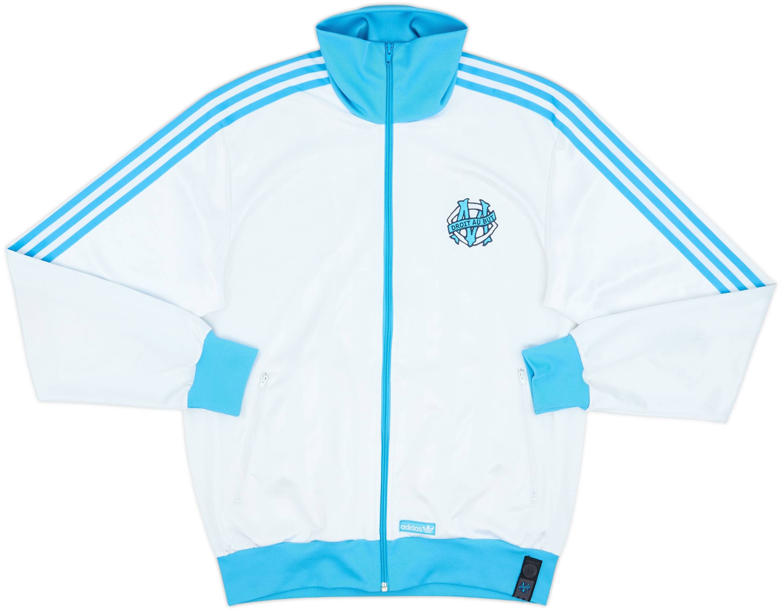 2008-09 Olympique Marseille adidas Track Jacket - 7/10 - (L)