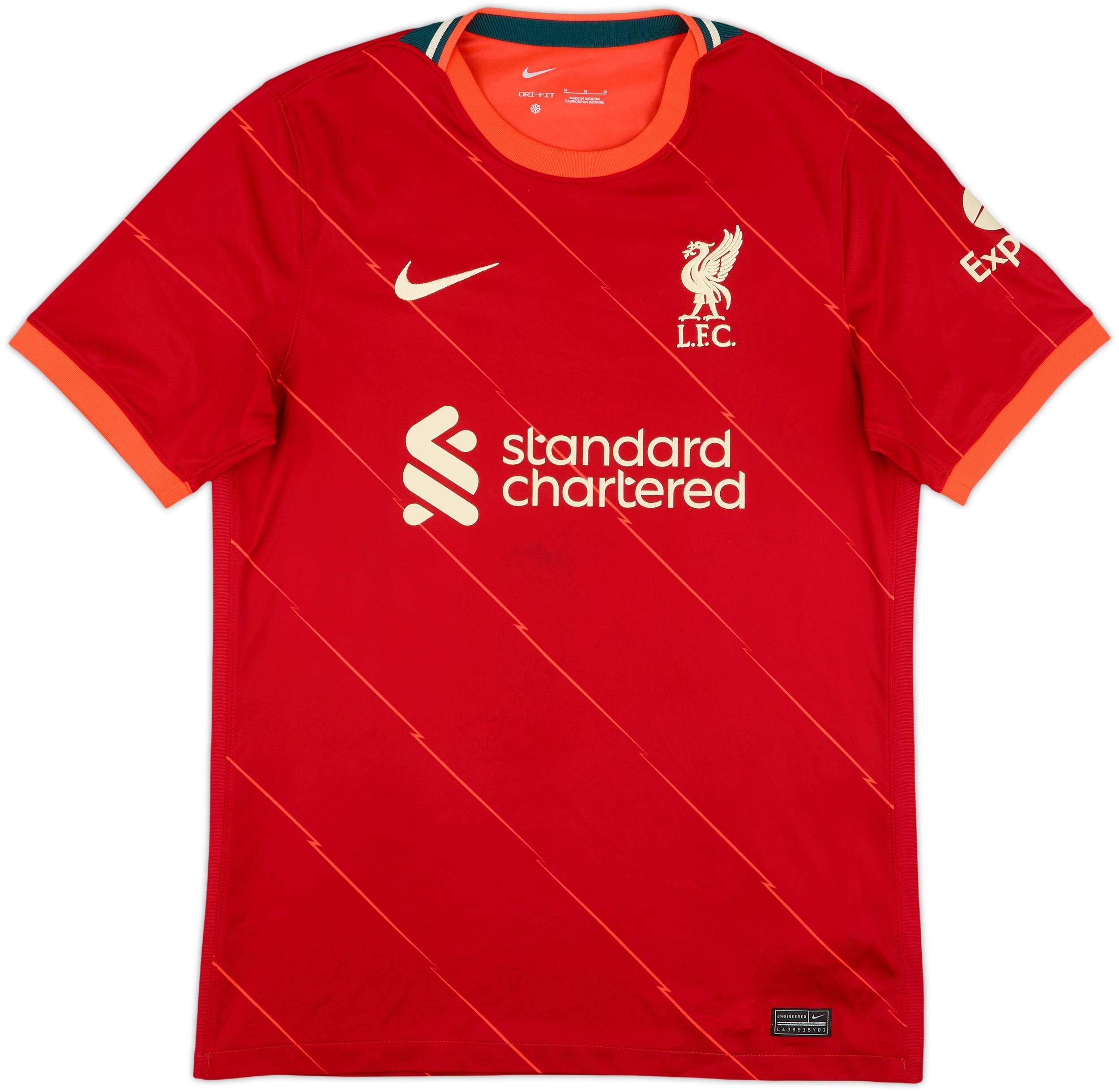 2021-22 Liverpool Home Shirt Thiago #6 - 8/10 - (M)