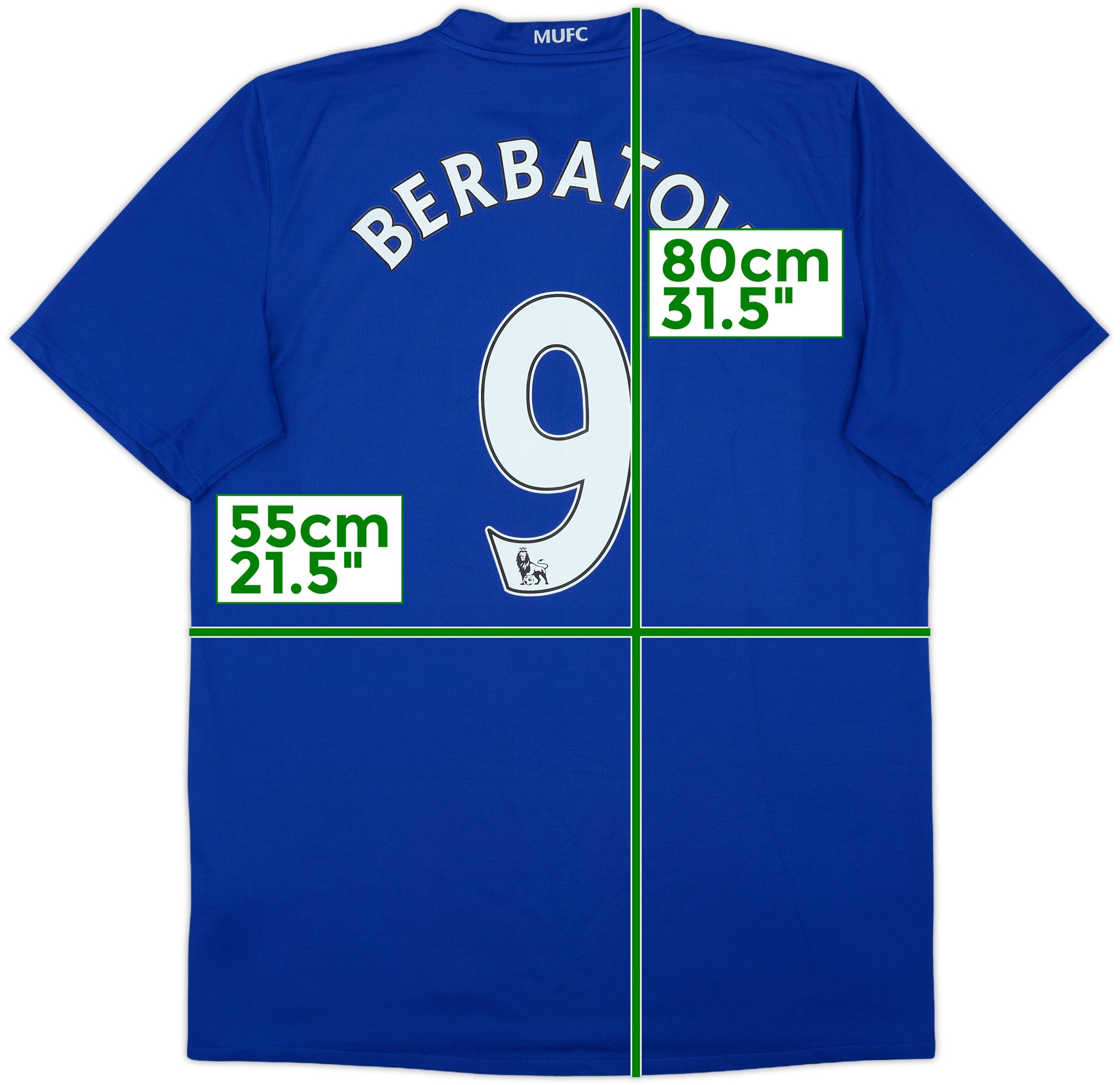 2008-09 Manchester United Third Shirt Berbatov #9 - 8/10 - (L)