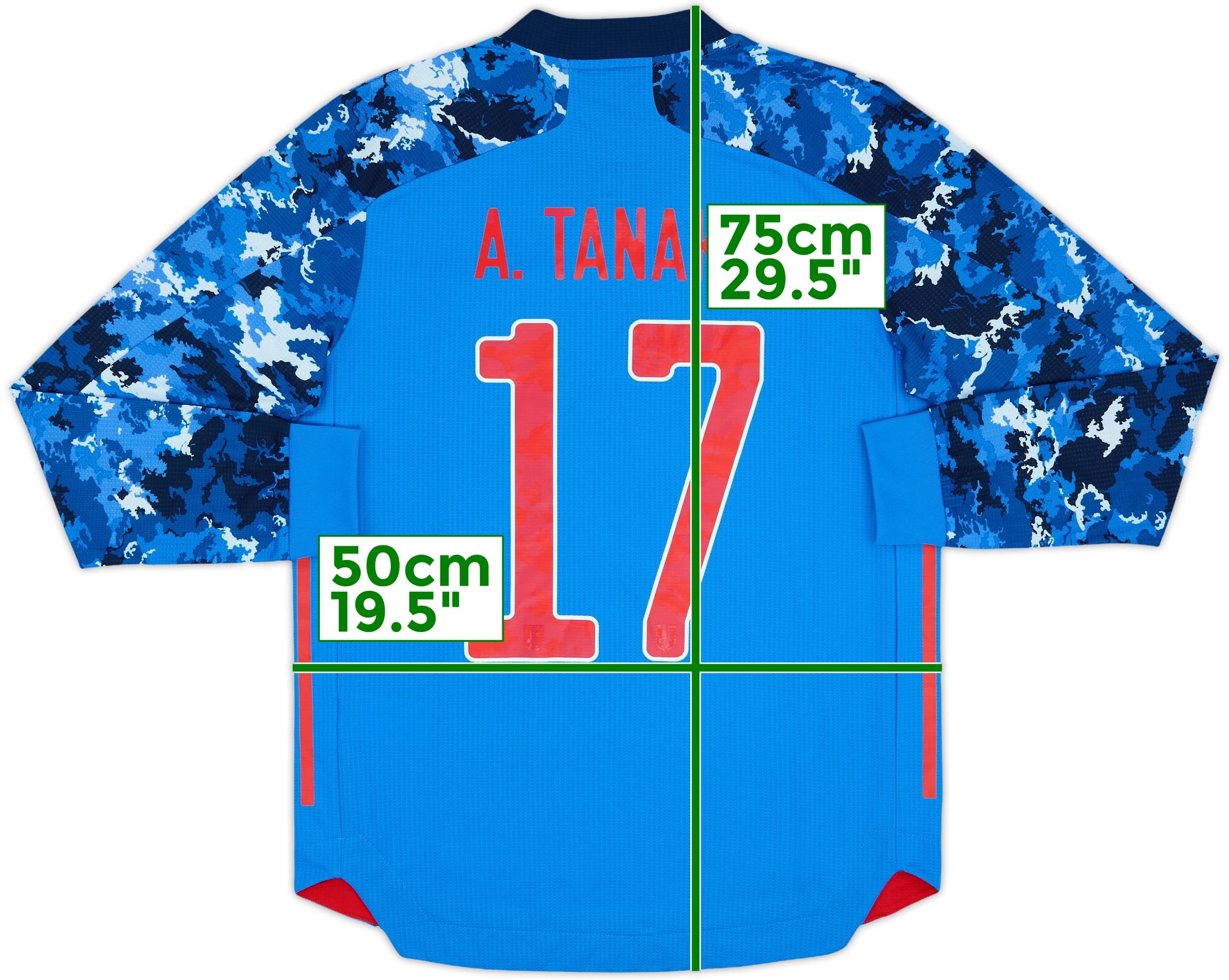 2020-21 Japan Authentic Home L/S Shirt A. Tanaka #17 (L)