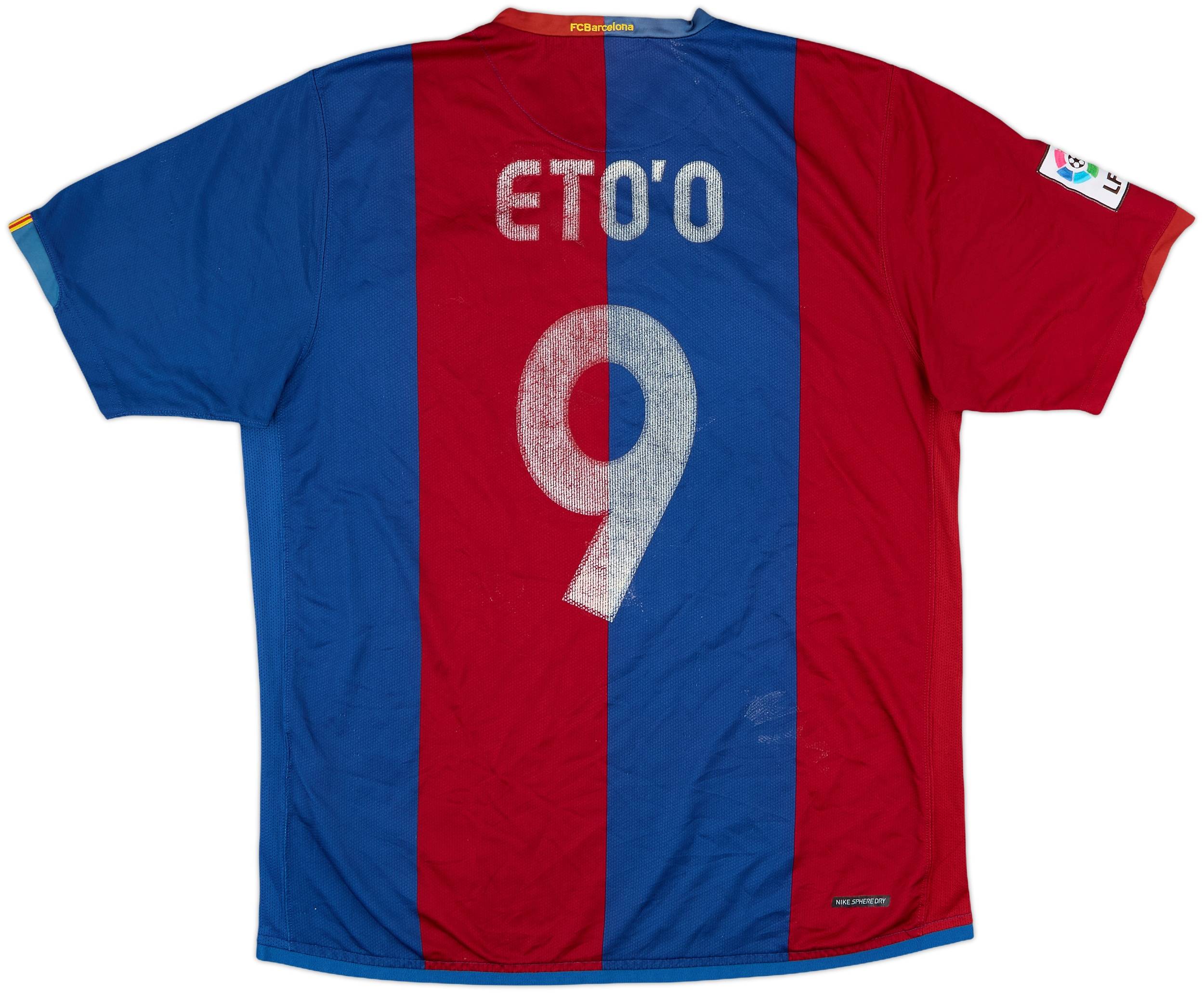 2006-07 Barcelona Home Shirt Eto'o #9 - 4/10 - (L)