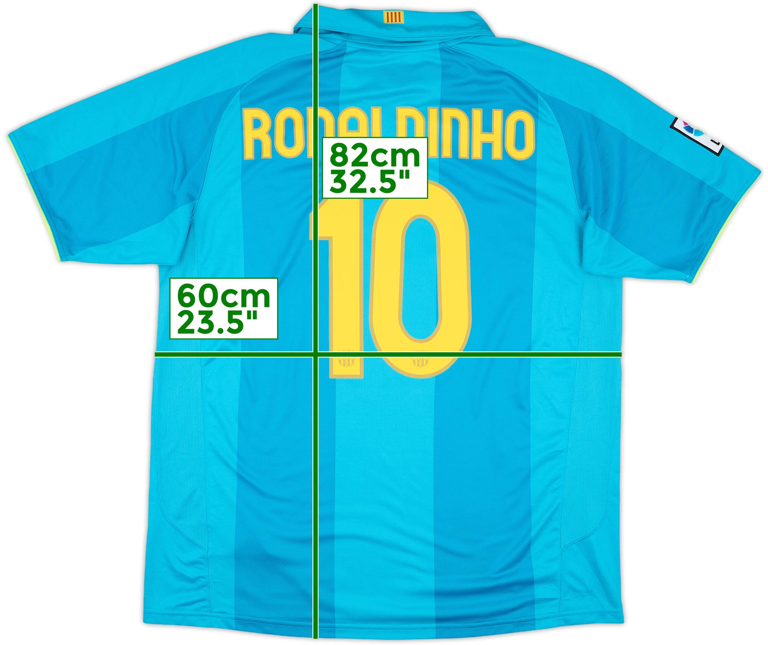2007-09 Barcelona Away Shirt Ronaldinho #10 - 10/10 - (XL)