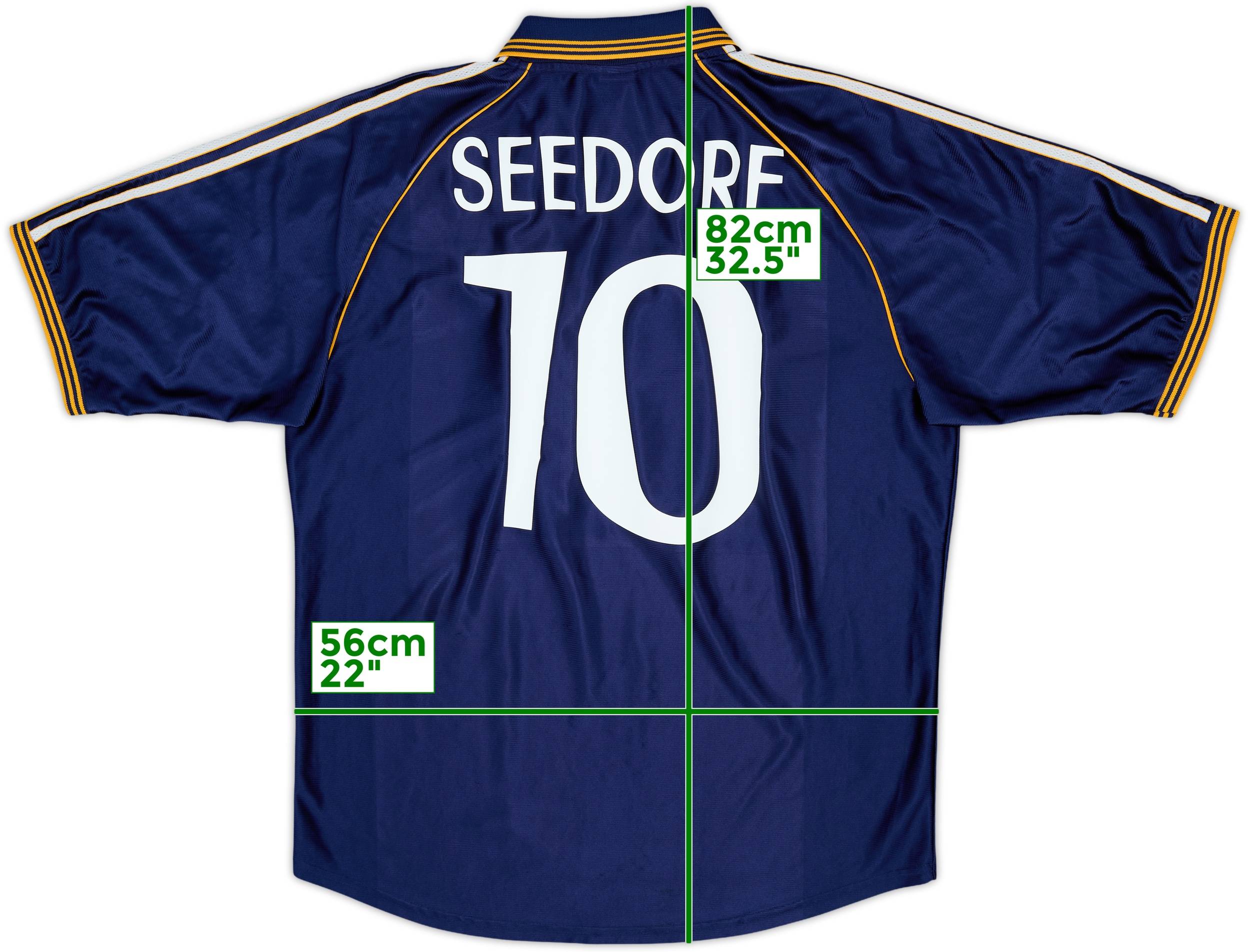 1998-99 Real Madrid Third Shirt Seedorf #10 - 8/10 - (XL)