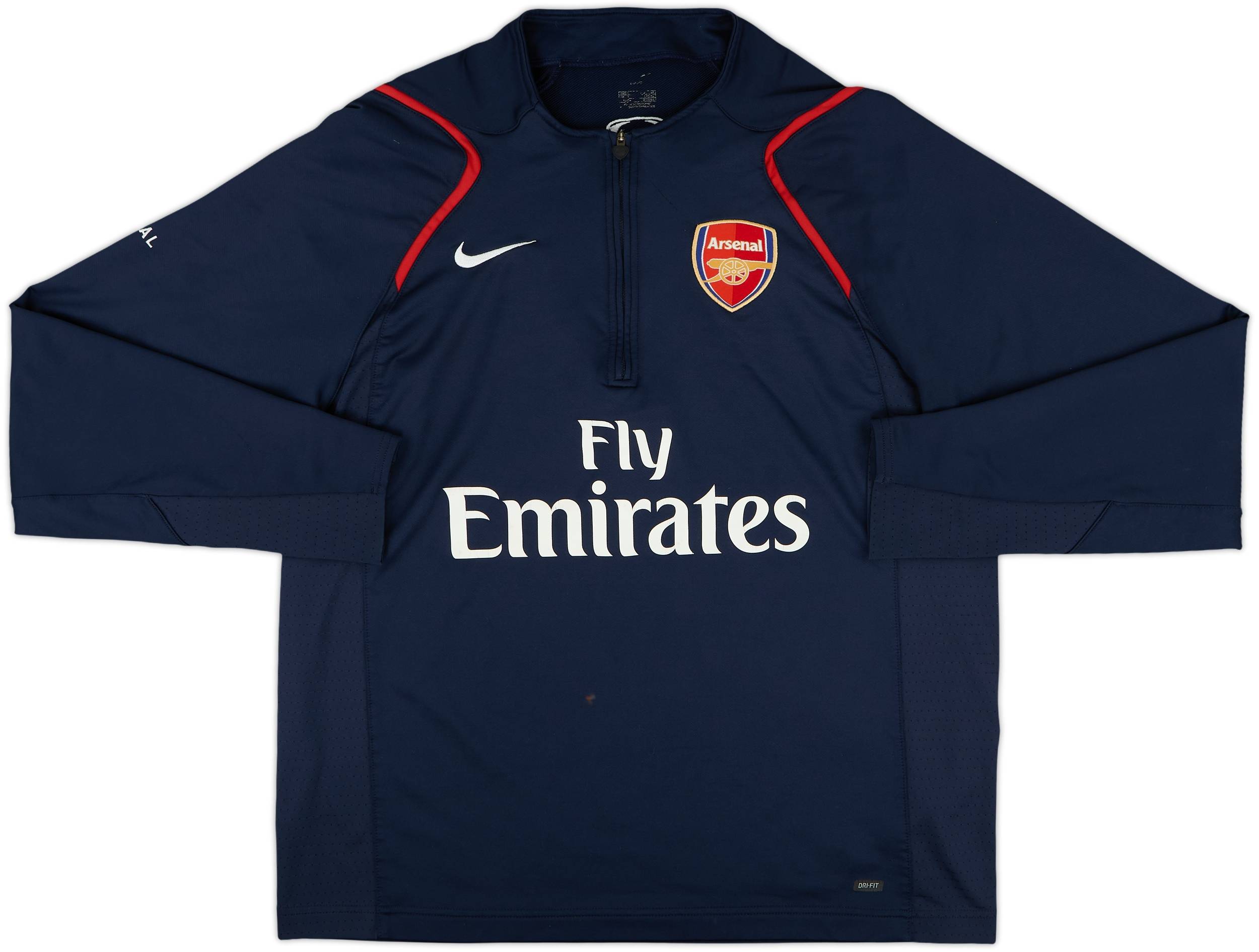 00s NIKE Arsenal タグ付 FC ゲームシャツ XL ポルトガル製 2006-07 Arsenal Nike Track Jacket - 7/10 - (L)