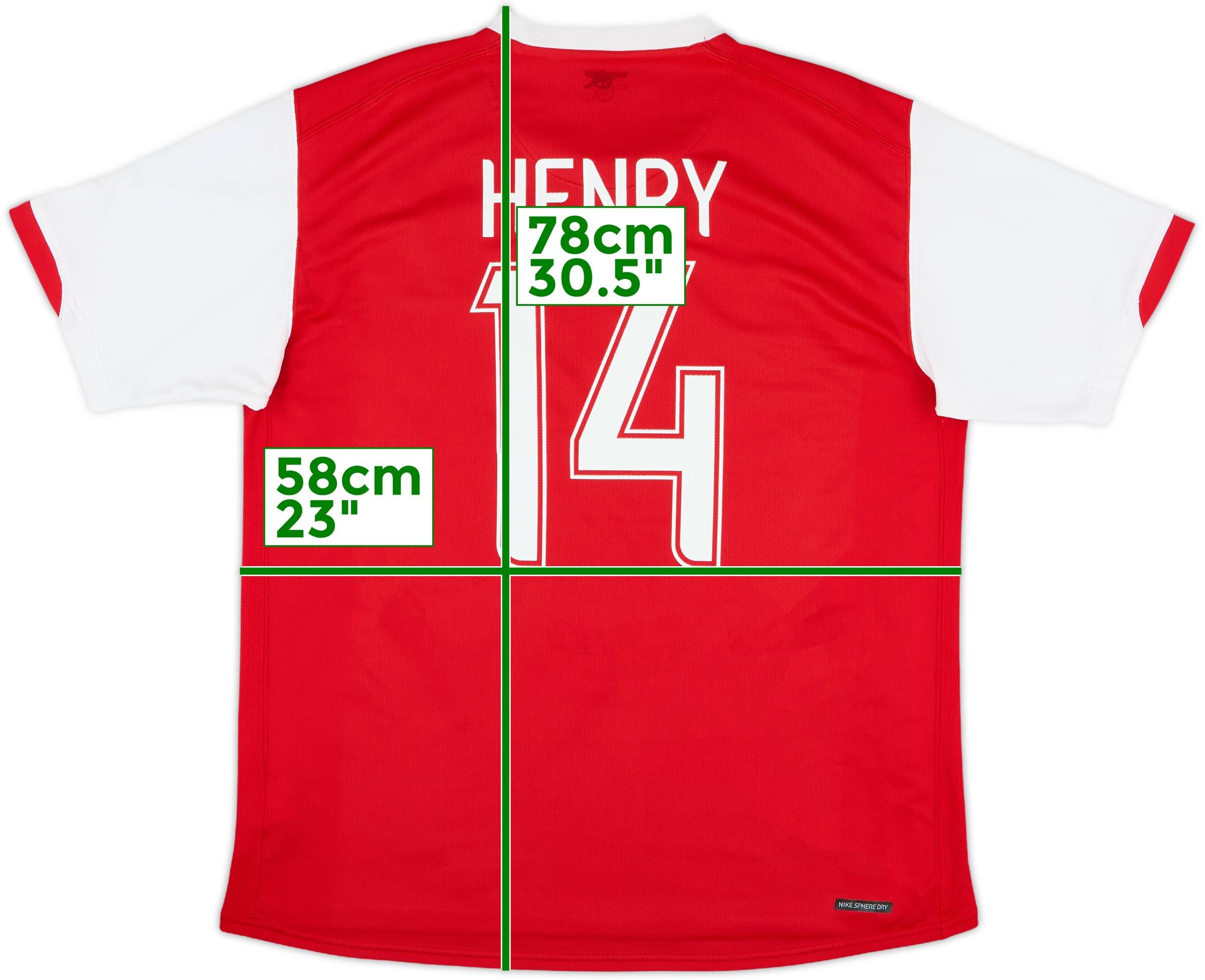 アーセナル ヘンリー 14 ナイキ シャツ Men's 2005/06 Nike Total 90 Arsenal Henry 14 Vintage Soccer