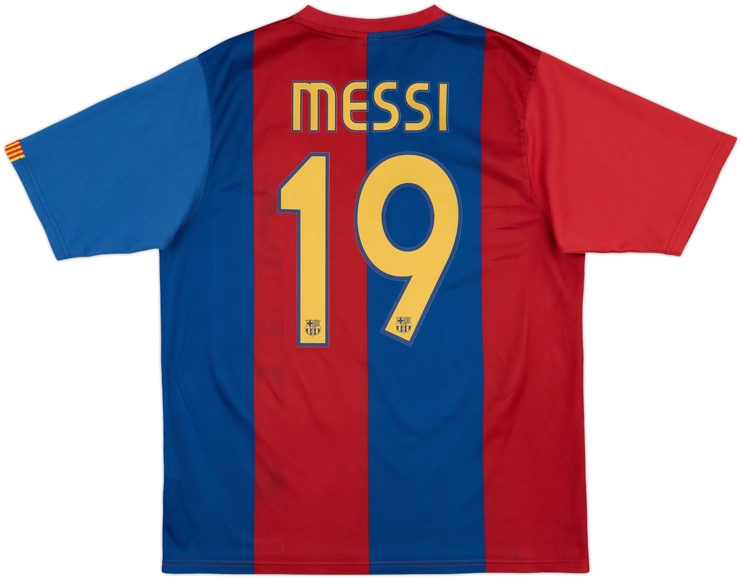 FC Barcelona Messi 19 シャツ LIONEL MESSI #19 MENS FC BARCELONA 2006/2008 SOCCER FOOTBALL