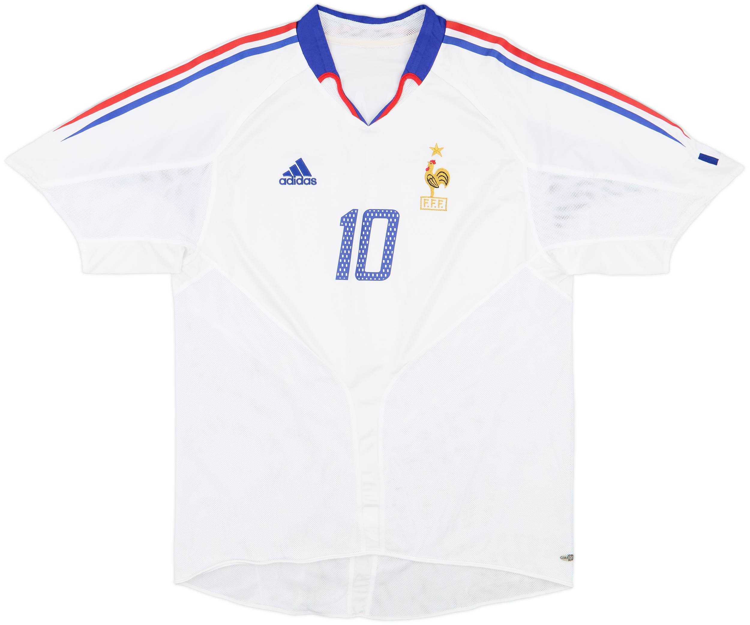 2004-06 France Away Shirt Zidane #10 - 8/10 - (L)