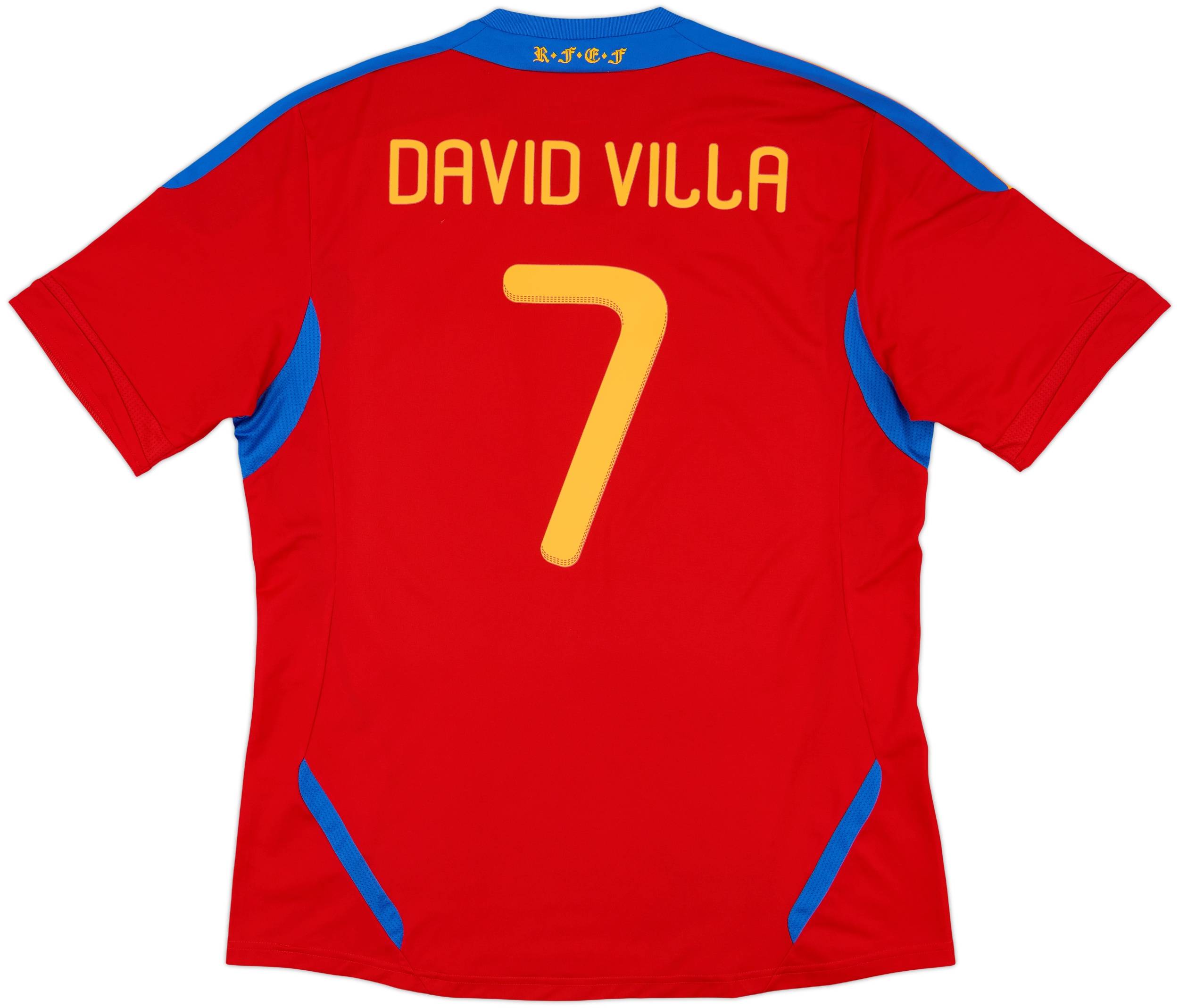 2010-11 Spain Home Shirt David Villa #7 - 10/10 - (XL)