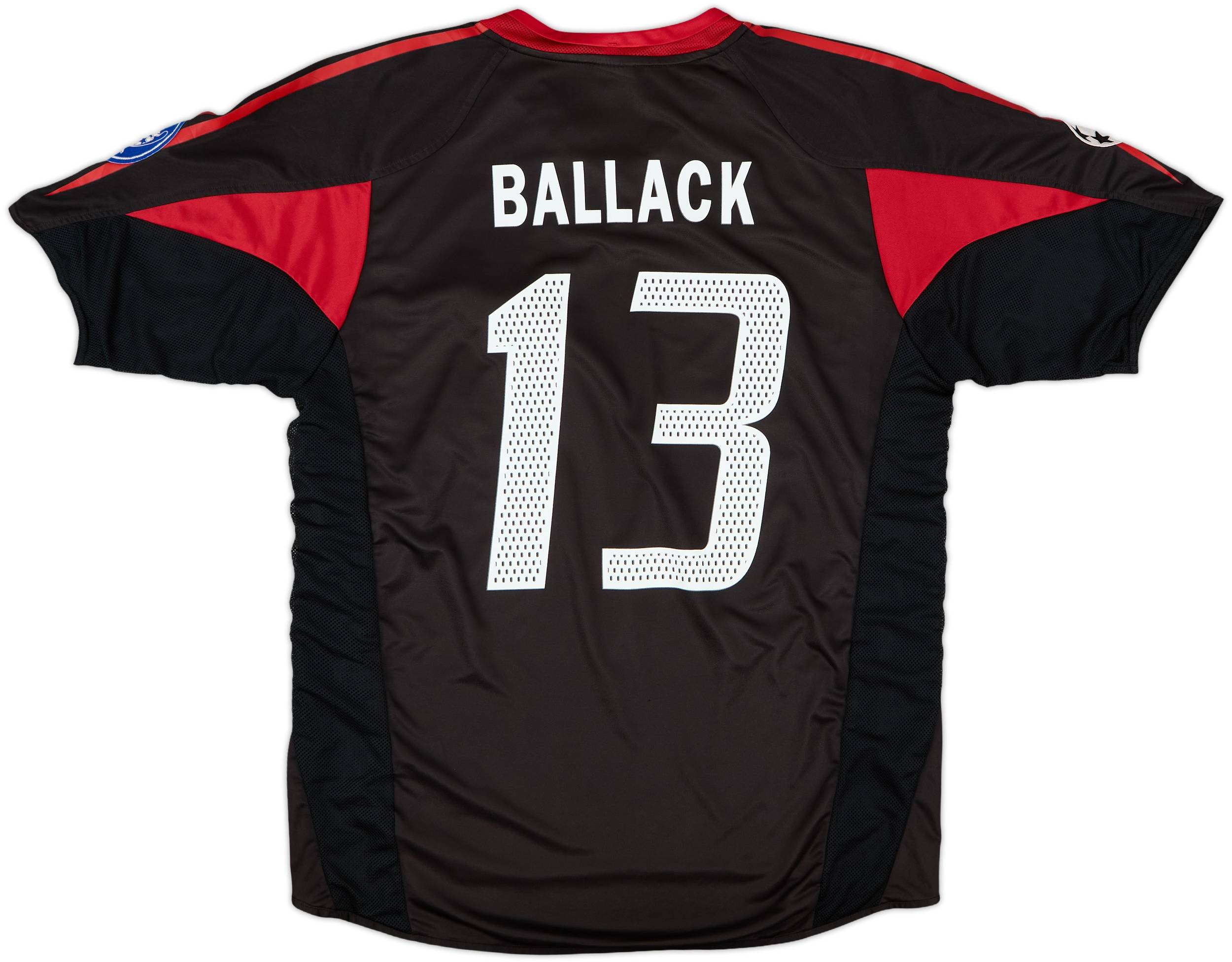 03-04Bayern Munchen長袖ユニBALLACK13番　XXS相当 2003-04 Bayern Munich Home L/S Shirt Ballack #13 - 7/10 - (XXL)