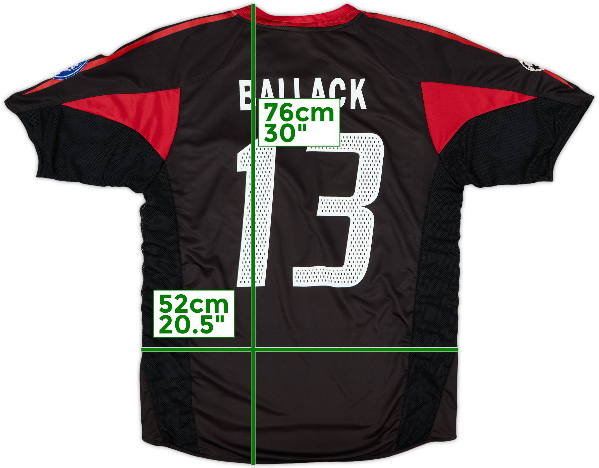 Bayern München Ballack 13 シャツ 2004-05 Bayern Munich Player Issue CL Shirt Ballack #13 (XL)