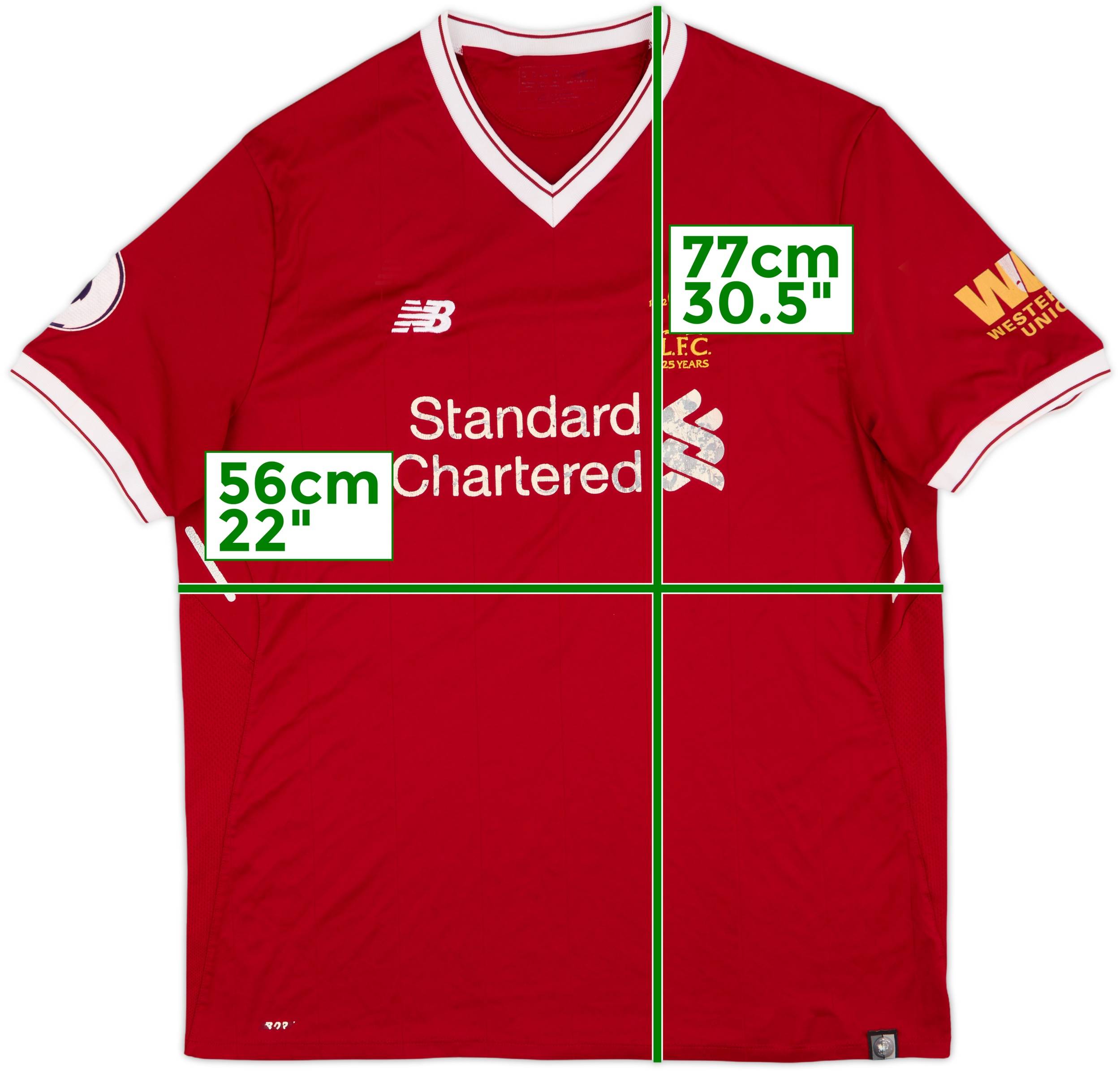2017-18 Liverpool 125 Years Home Shirt Virgil #4 - 4/10 - (L)