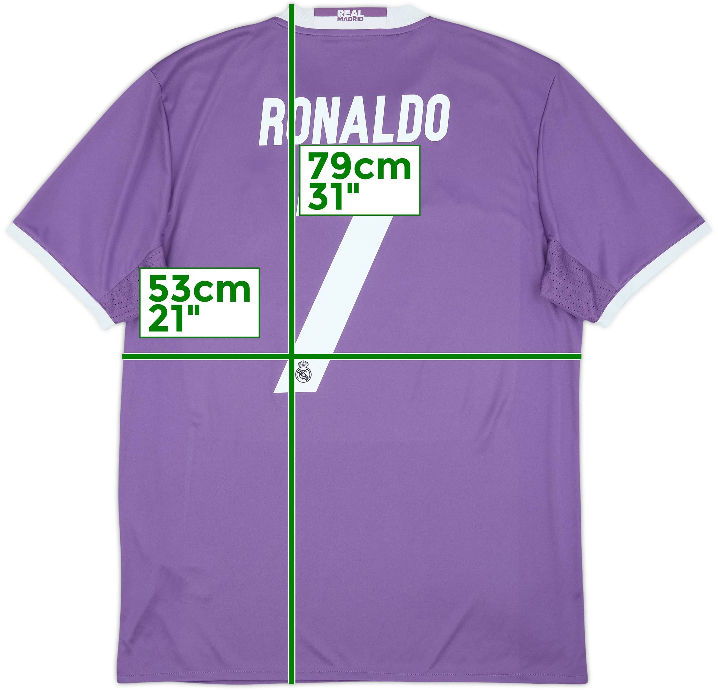 Real Madrid Ronaldo 7 シャツ L Ronaldo T-Shirt #7 Real Madrid 2016-2017 UEFA Ronaldo Long
