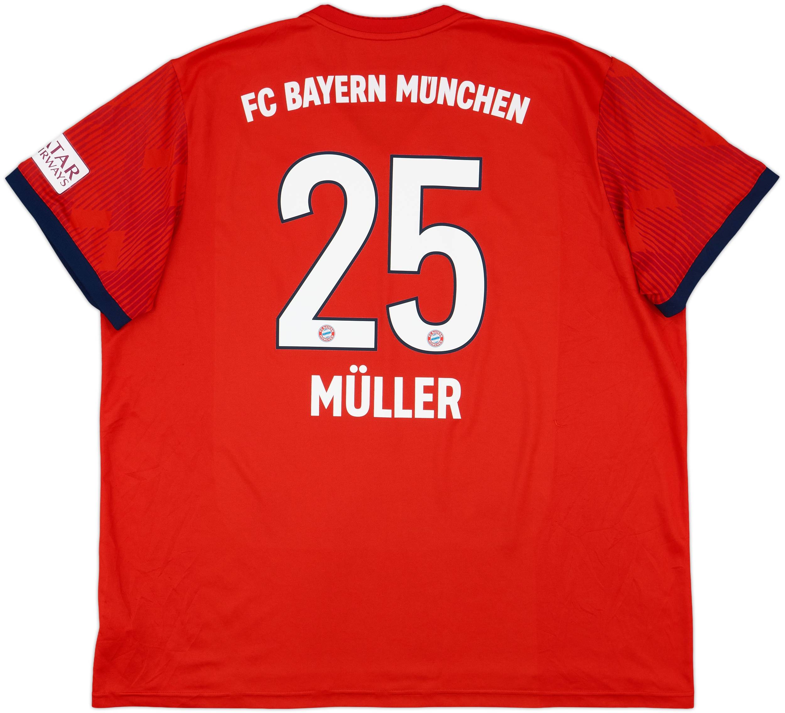 2018-19 Bayern Munich Home Shirt Muller #25 9/10 (XXL)