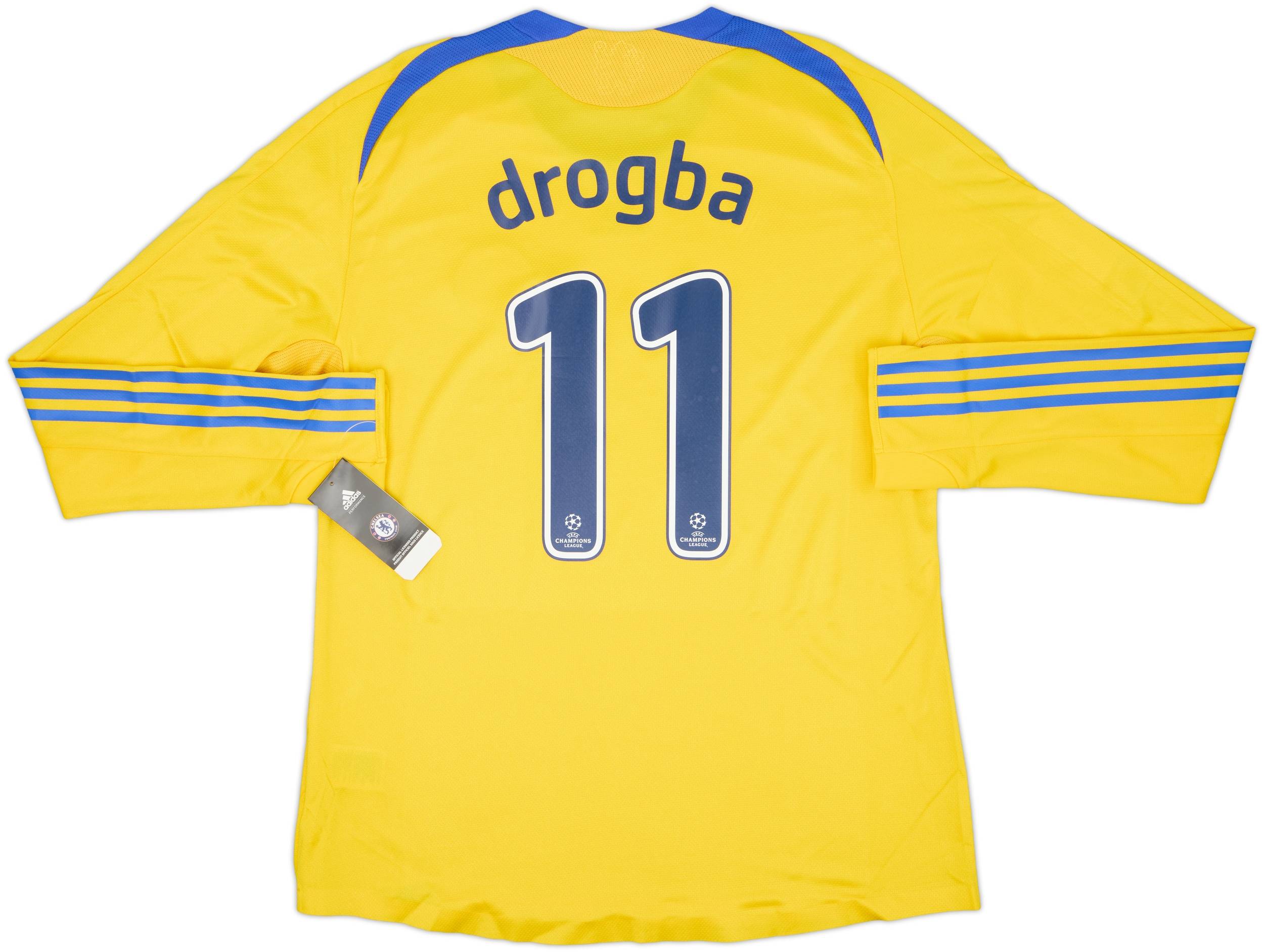 2008-09 Chelsea Player Issue Third L/S Shirt Drogba #11 (XL)
