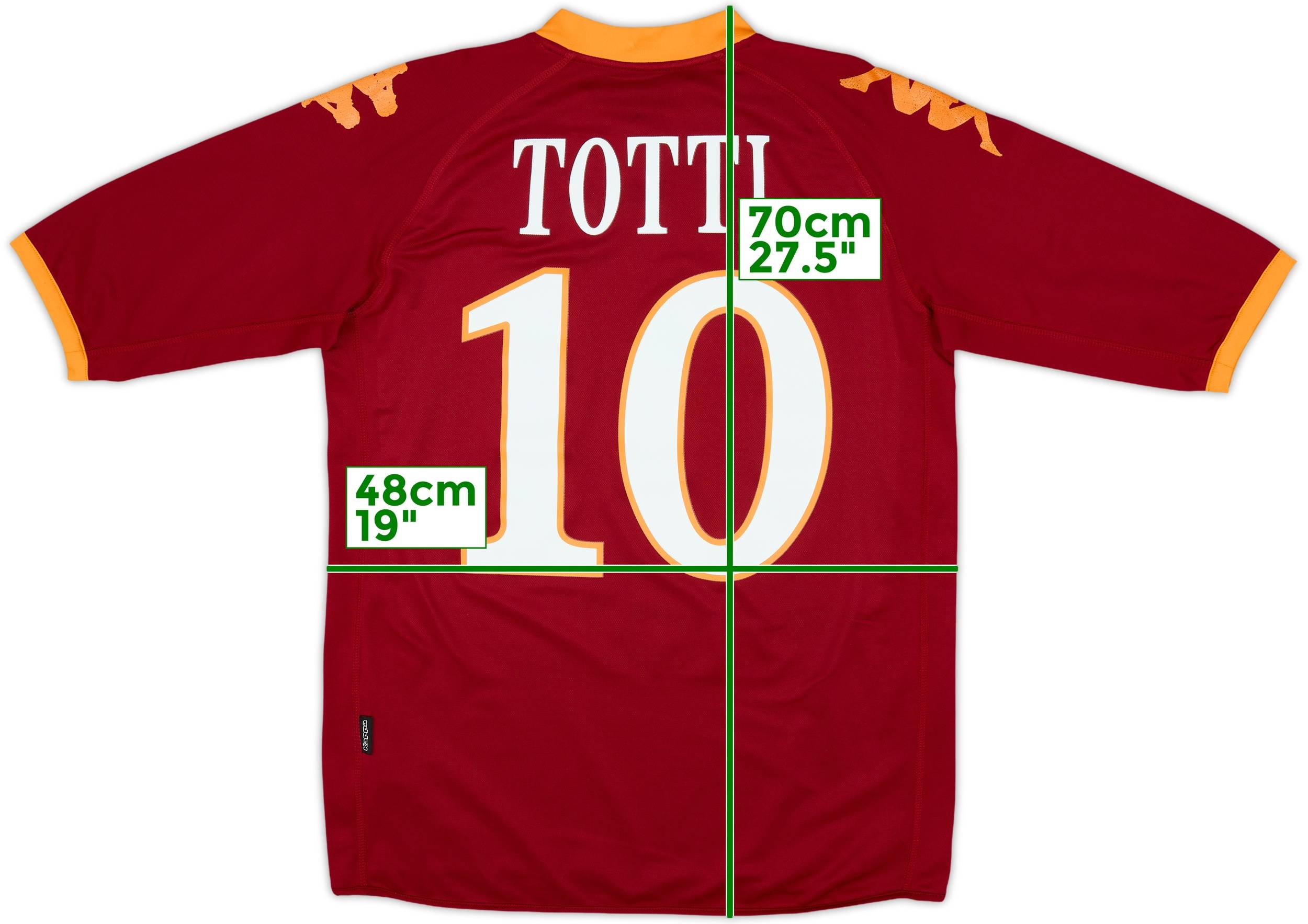 2009-10 Roma Home Shirt Totti #10 - 7/10 - (XL.Boys)