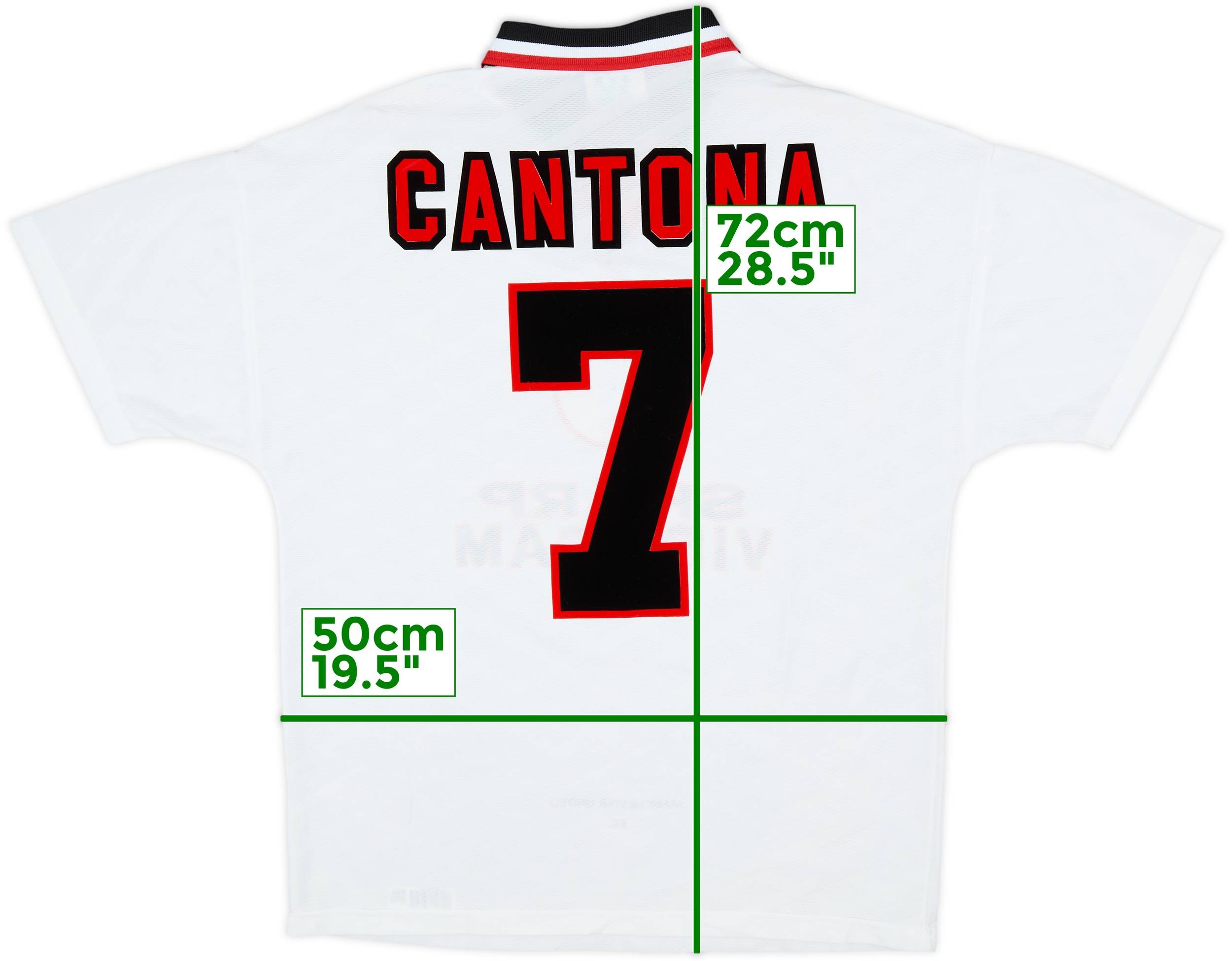 96/97 マンチェスターユナイテッド カントナawayユニフォーム 1996-97 Manchester United Away Shirt Cantona #7 - 9/10 - (M)