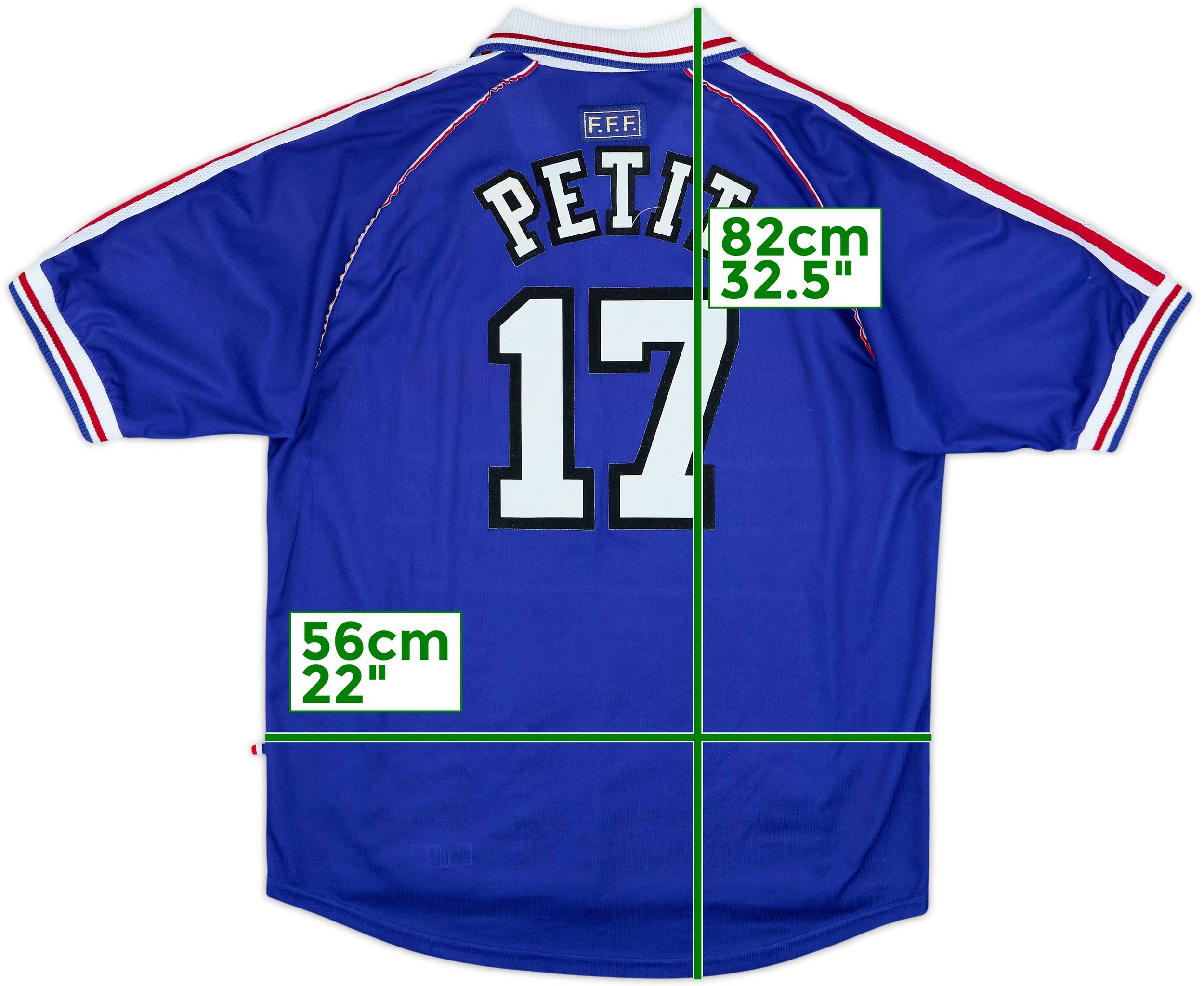 1998-00 France Home Shirt Petit #17 - 7/10 - (L)