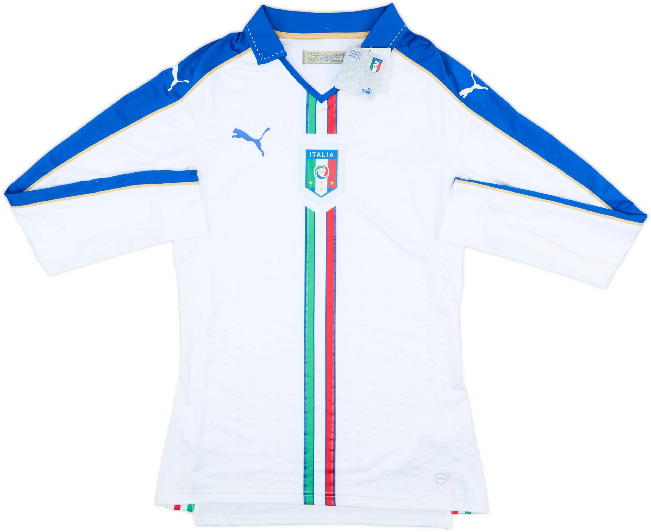 2016-17 Italy Player Issue Away L/S Shirt (L)