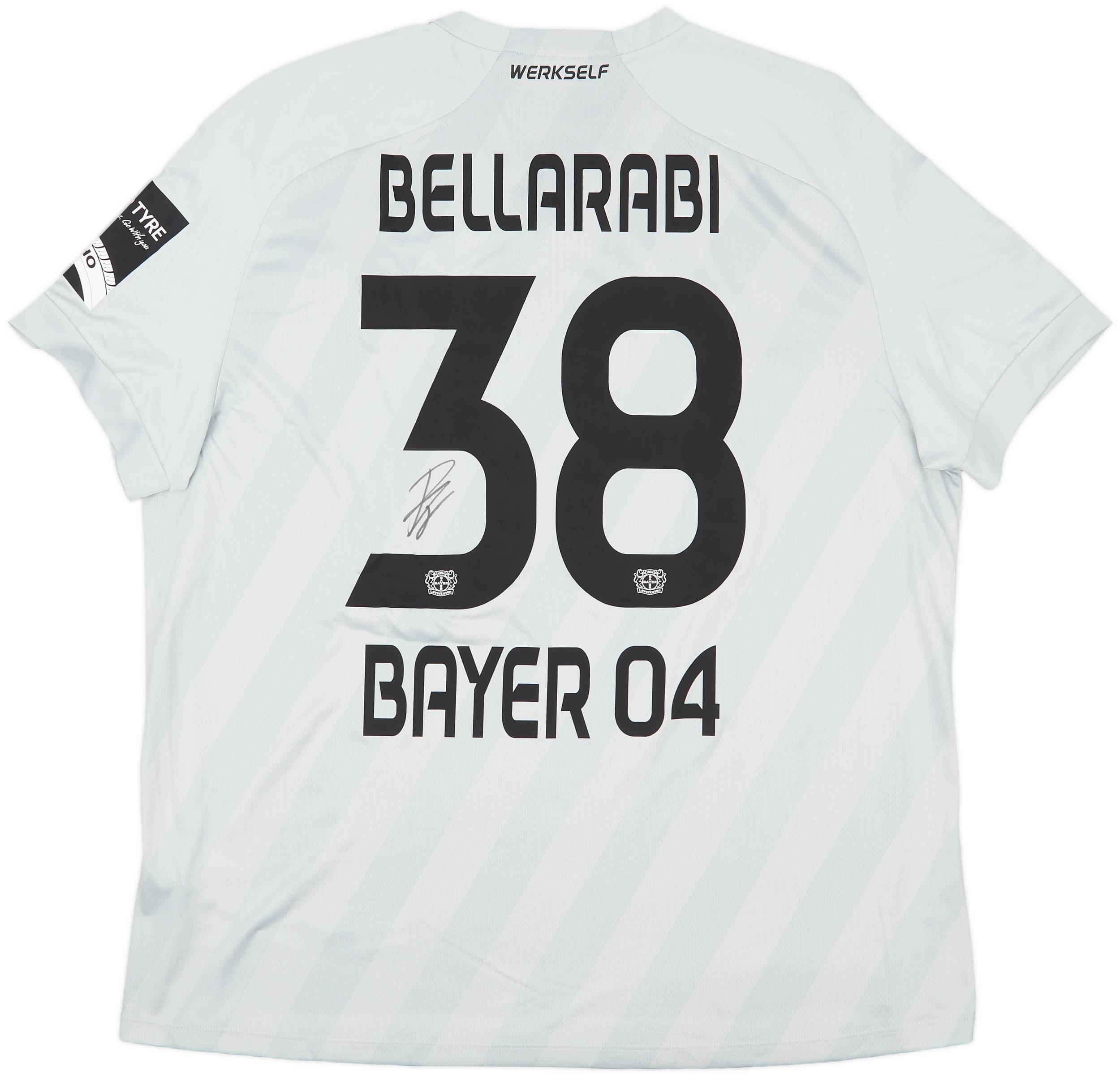 2020-21 Bayer Leverkusen Signed Third Shirt Bellarabi #38 (3XL)