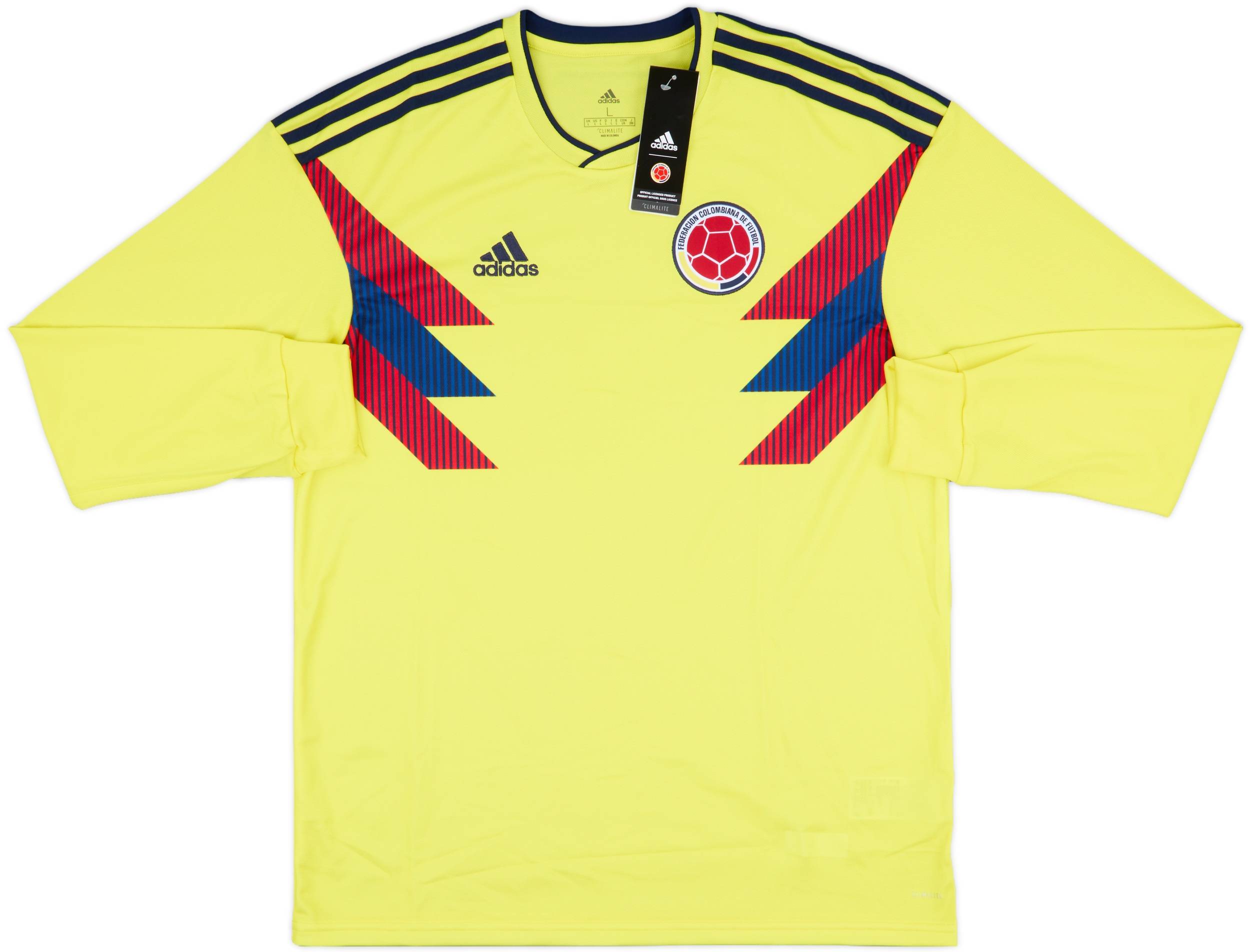 2018-19 Colombia Home L/S Shirt (L)