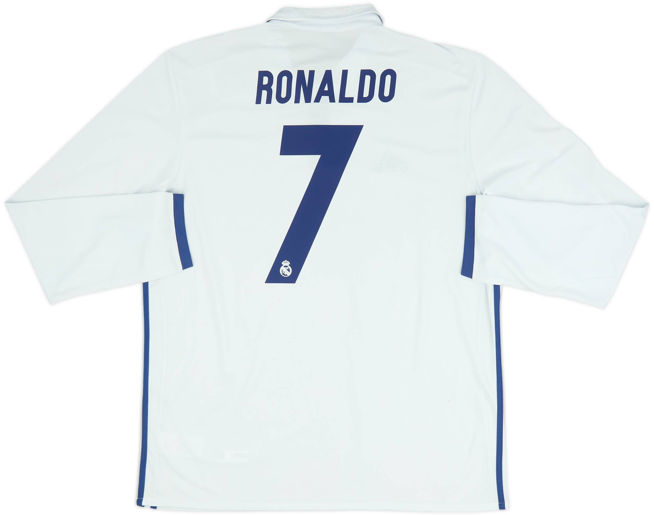 2016-17 Real Madrid Home L/S Shirt Ronaldo #7 (XL)