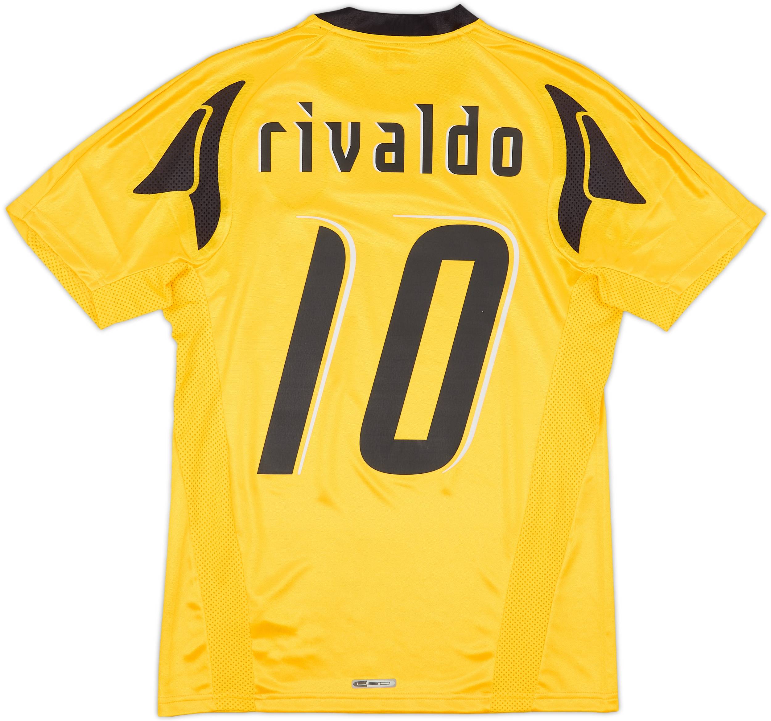2007-08 AEK Athens Home Shirt Rivaldo #10 (S)