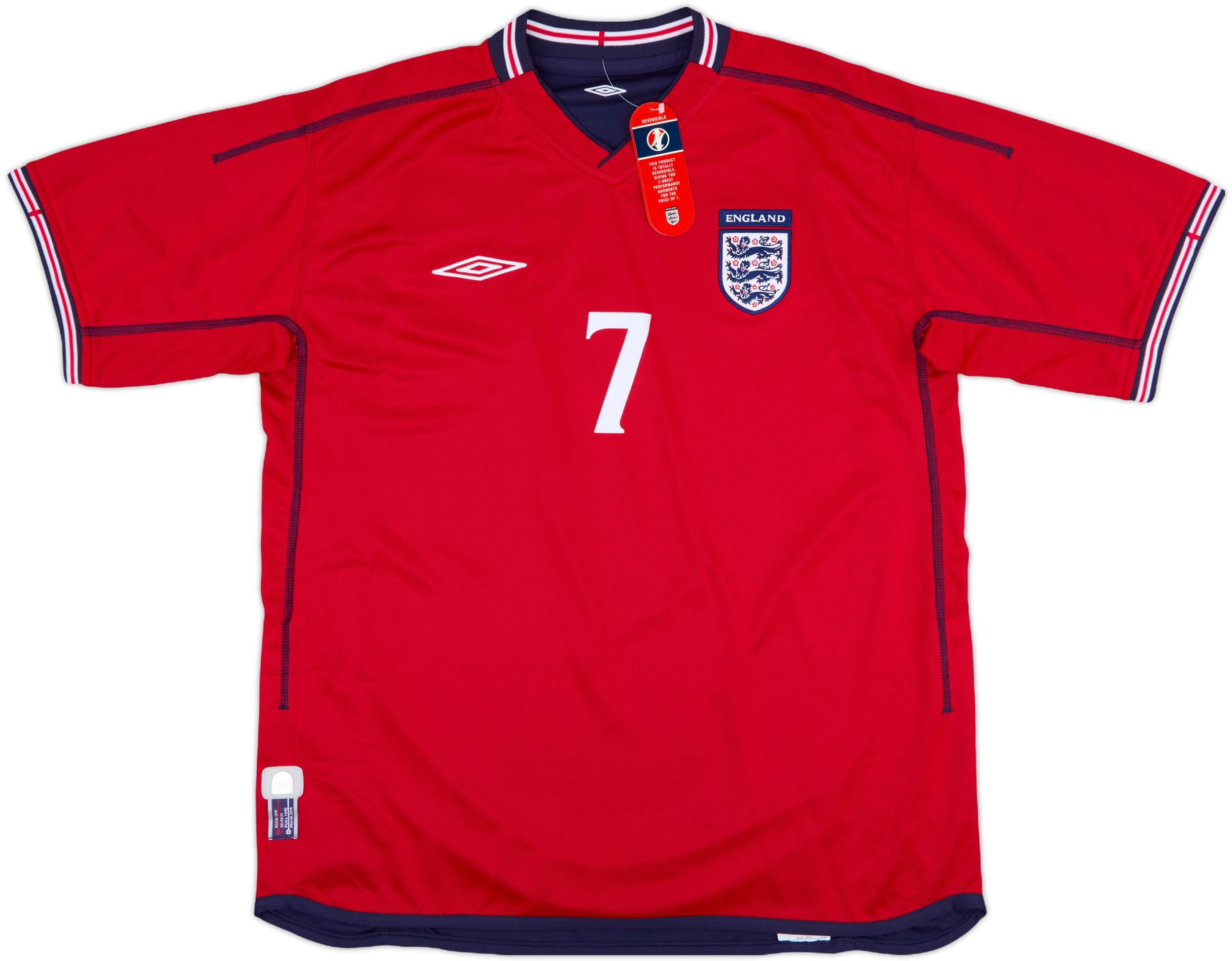 イングランド BECKHAM 7番 2002-04 England Away Shirt Beckham #7 (XL)
