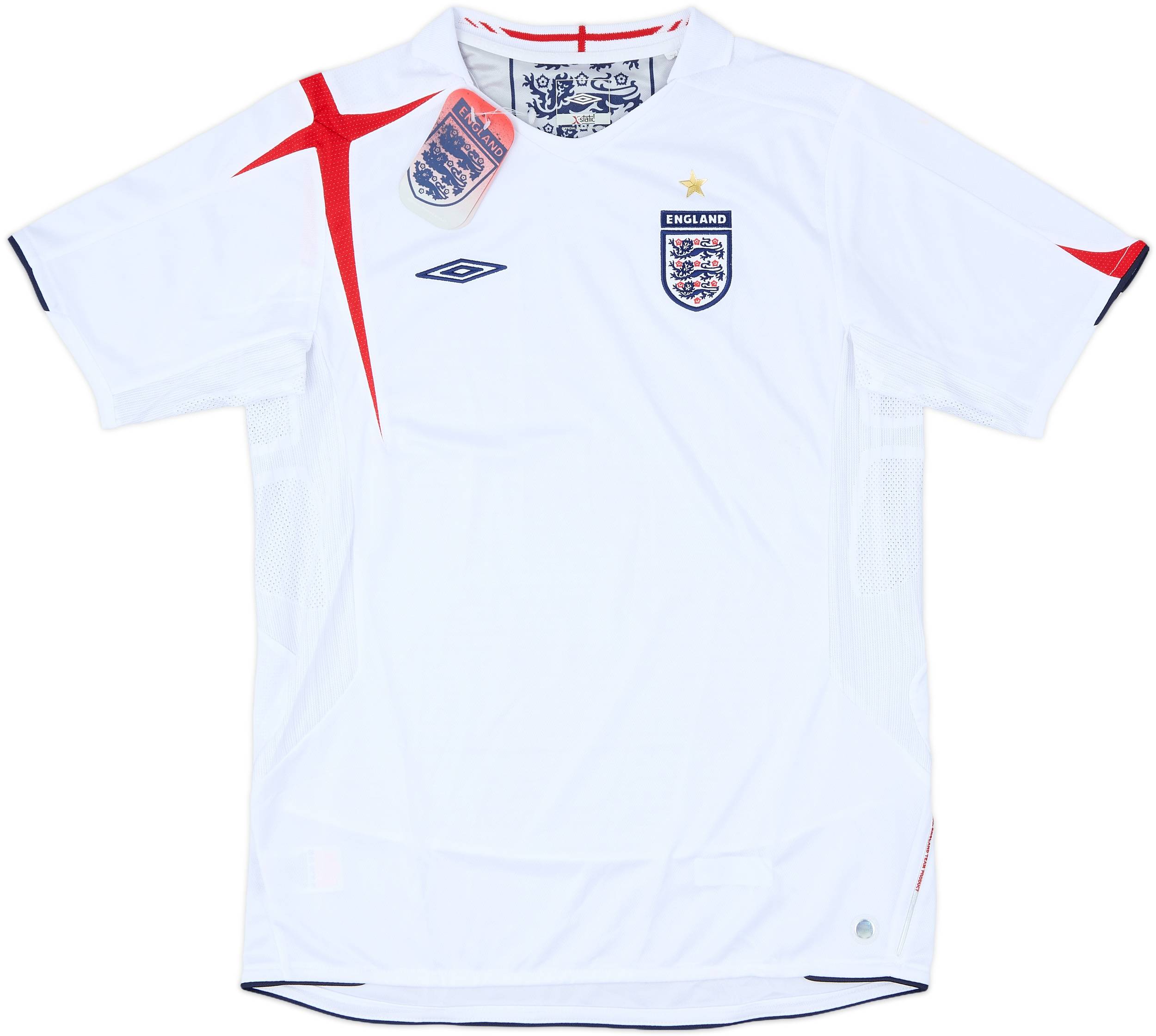 2005-07 England Home Shirt (XL.Boys)