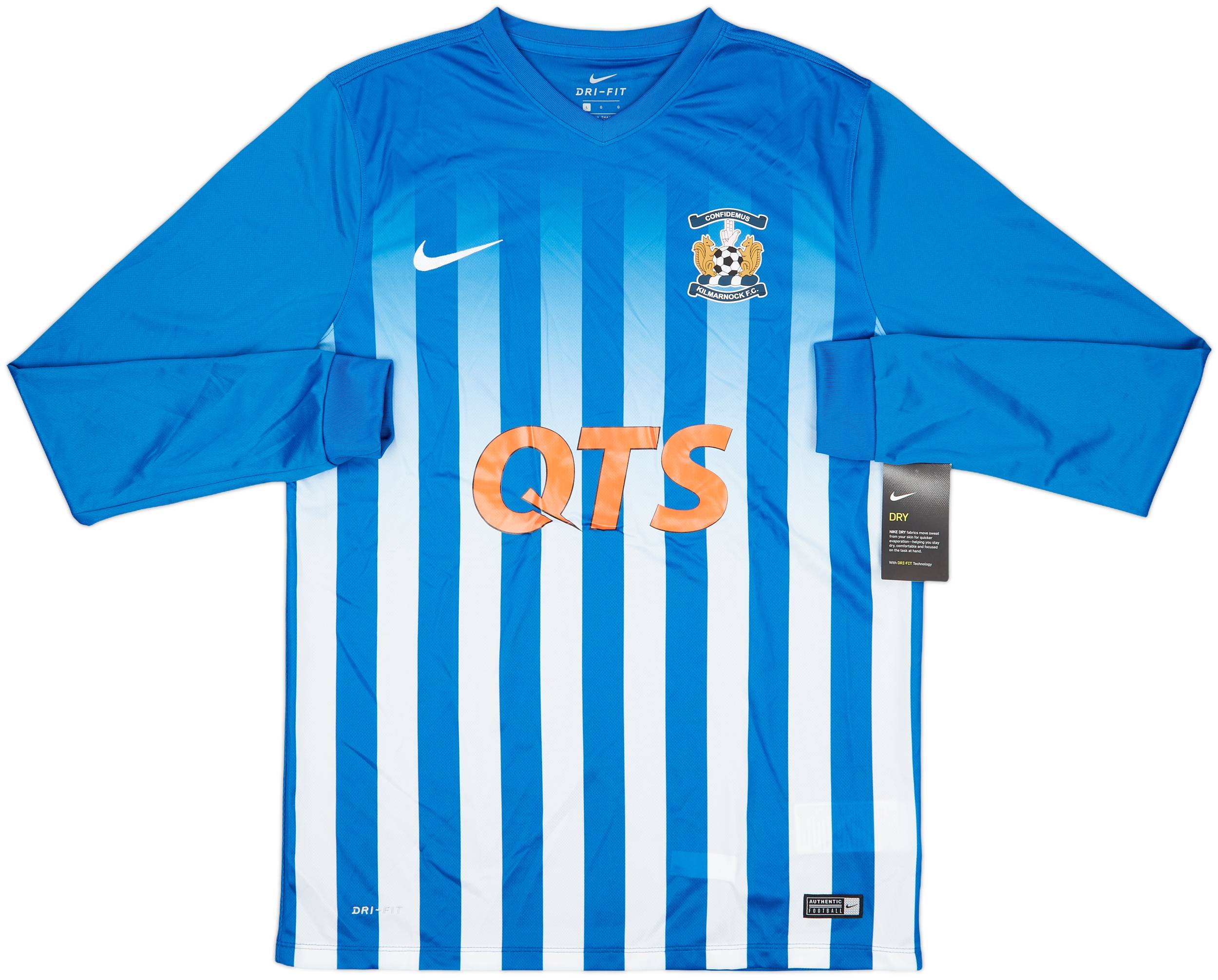 2016-17 Kilmarnock Home L/S Shirt (L)
