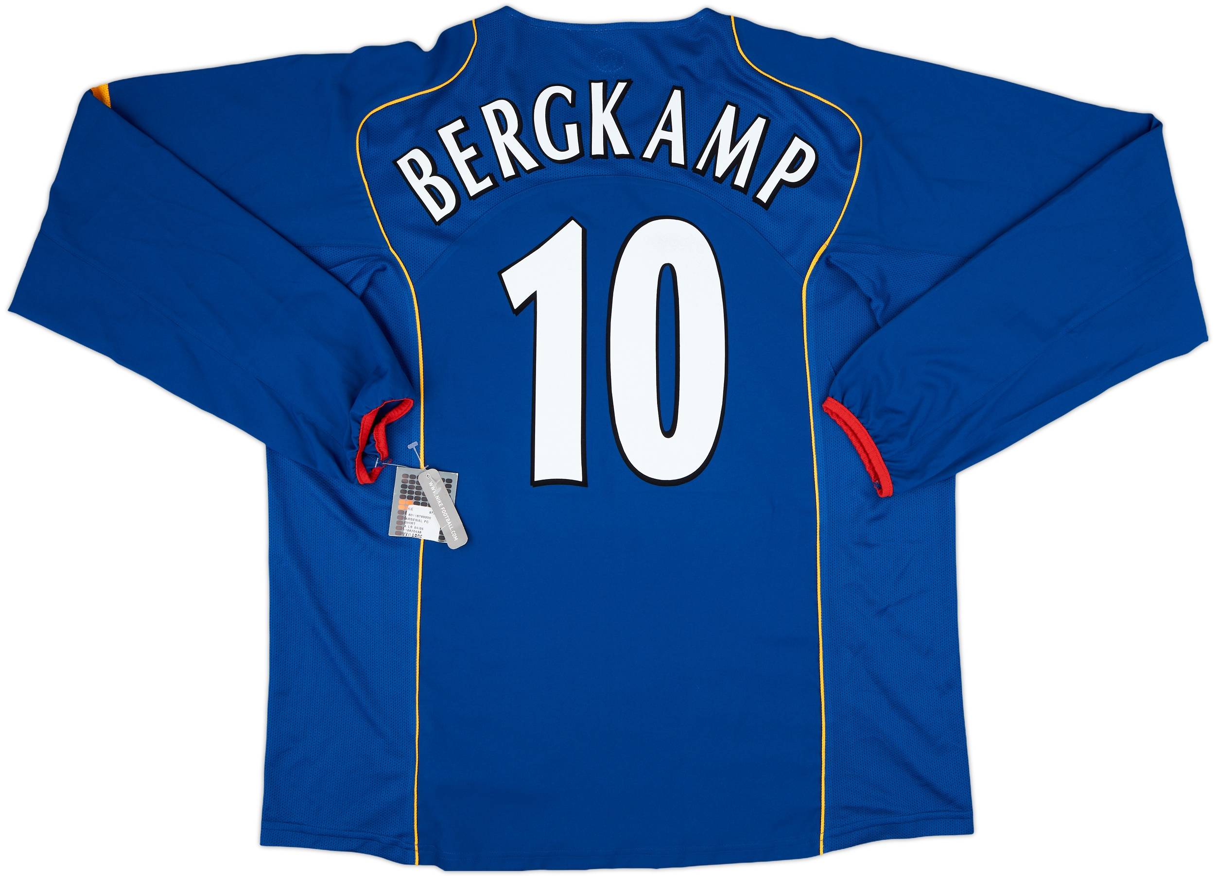 ウェア Arsenal Away 2004/2005 #10 BERGKAMP Bergkamp 10 L Arsenal 2004 05 Away Football Shirt Jersey